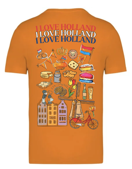 I LOVE HOLLAND SHIRT (bestel VOOR 22/4!!)