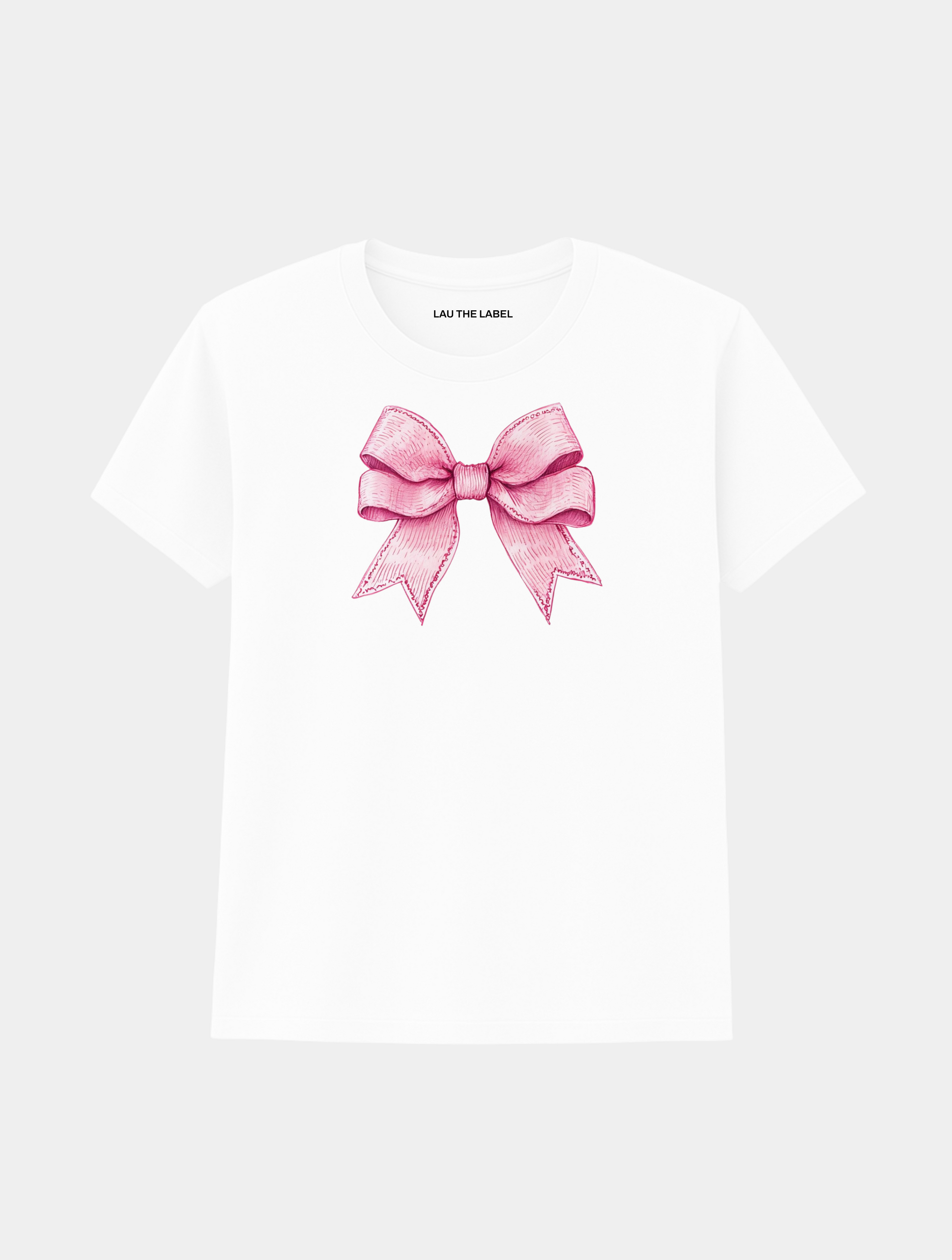PINK BOW GIRLY TEE
