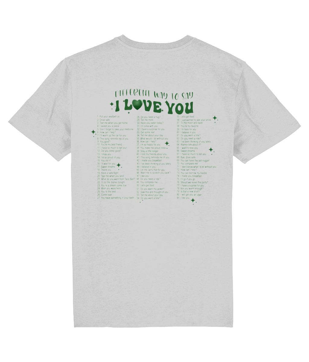 DIFFERENT WAYS TO SAY I LOVE YOU SHIRT