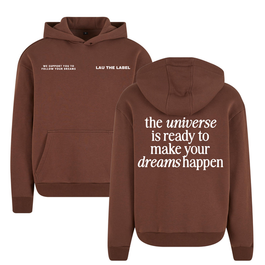 MAKE YOUR DREAMS HAPPEN HOODIE (3d opdruk)