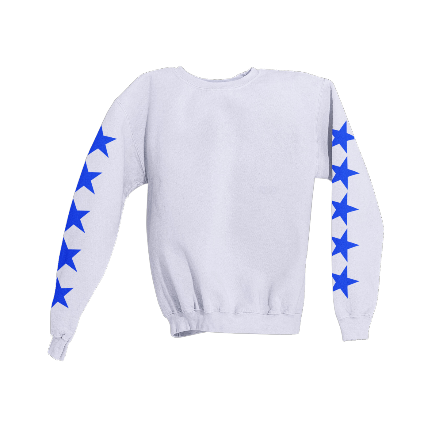 BLUE STARS SLEEVES SWEATSHIRT