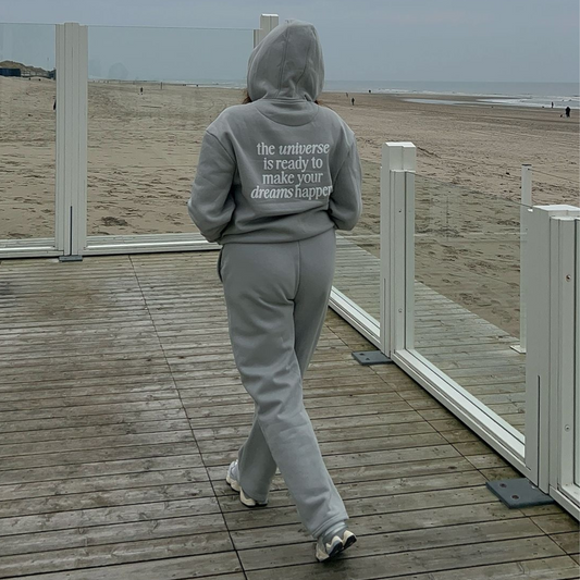 MAKE YOUR DREAMS HAPPEN ZIPPED HOODIE (3d opdruk)