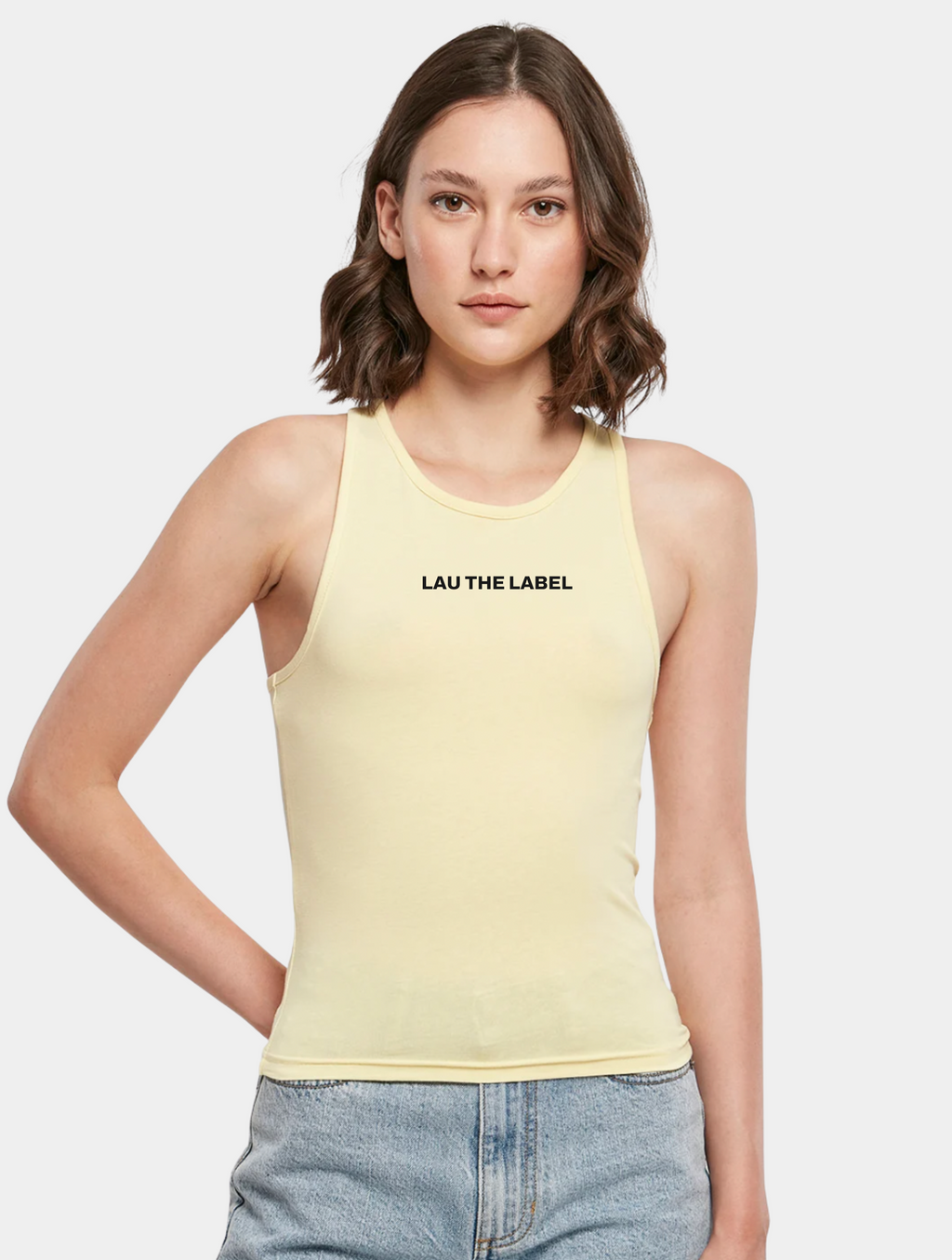 TANKTOP LOGO SOFT YELLOW