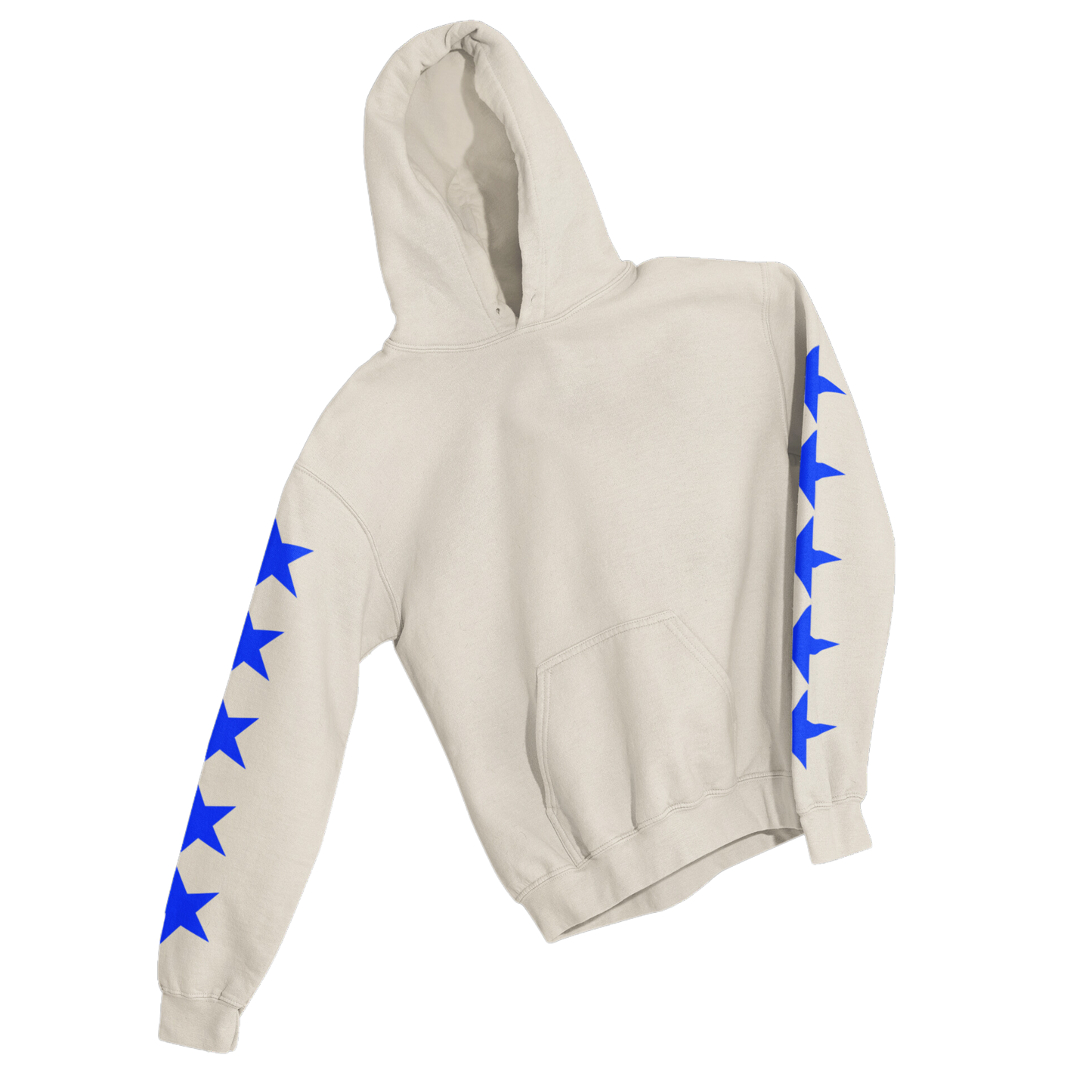 BLUE STARS SLEEVES HOODIE