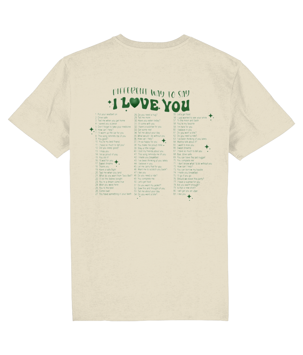 DIFFERENT WAYS TO SAY I LOVE YOU SHIRT