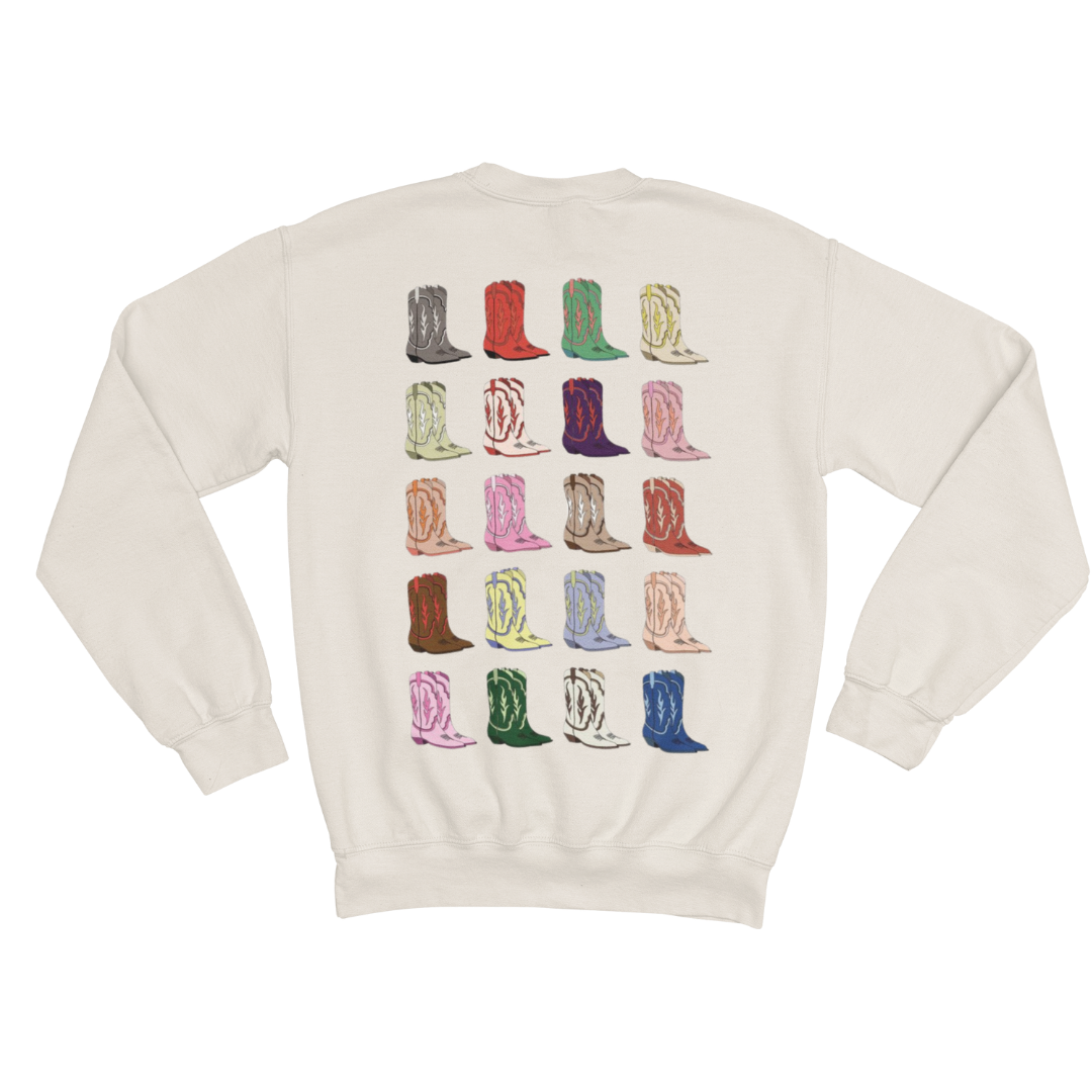 COWBOY BOOTS SWEATSHIRT