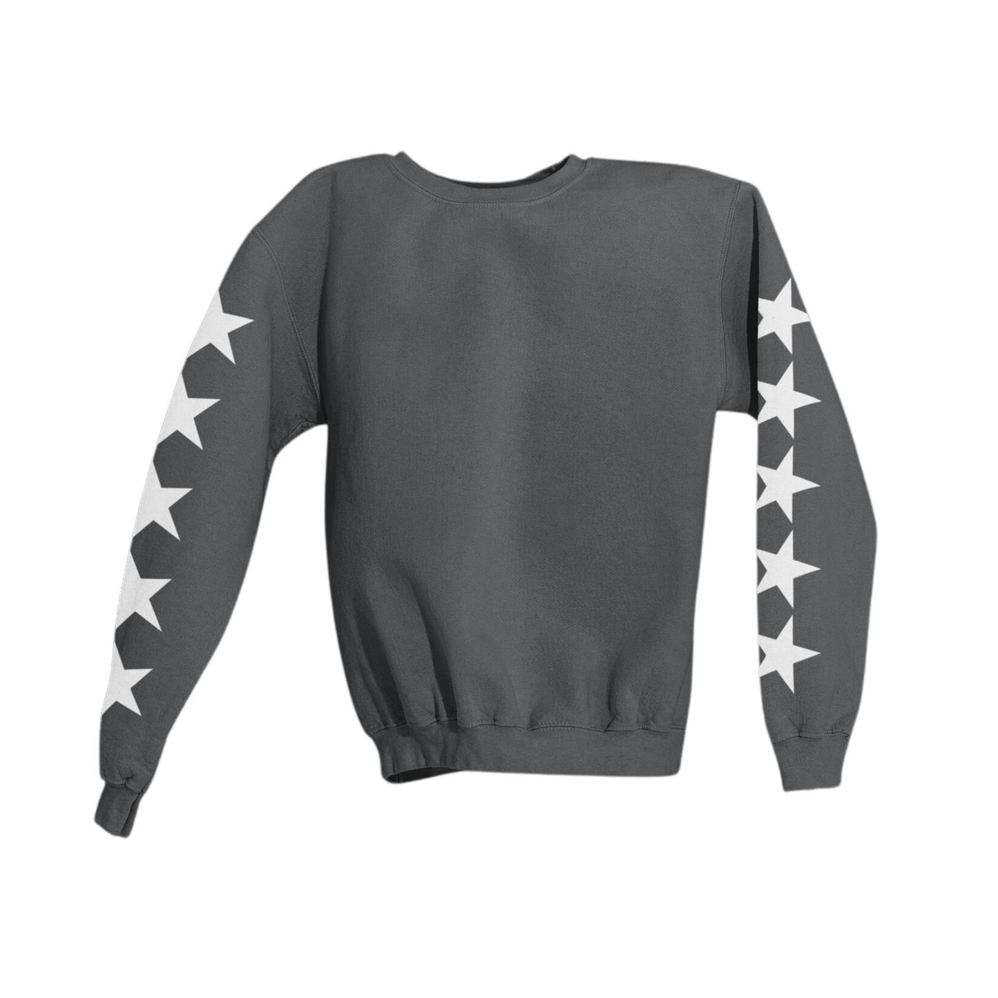 WHITE STARS SLEEVES SWEATSHIRT