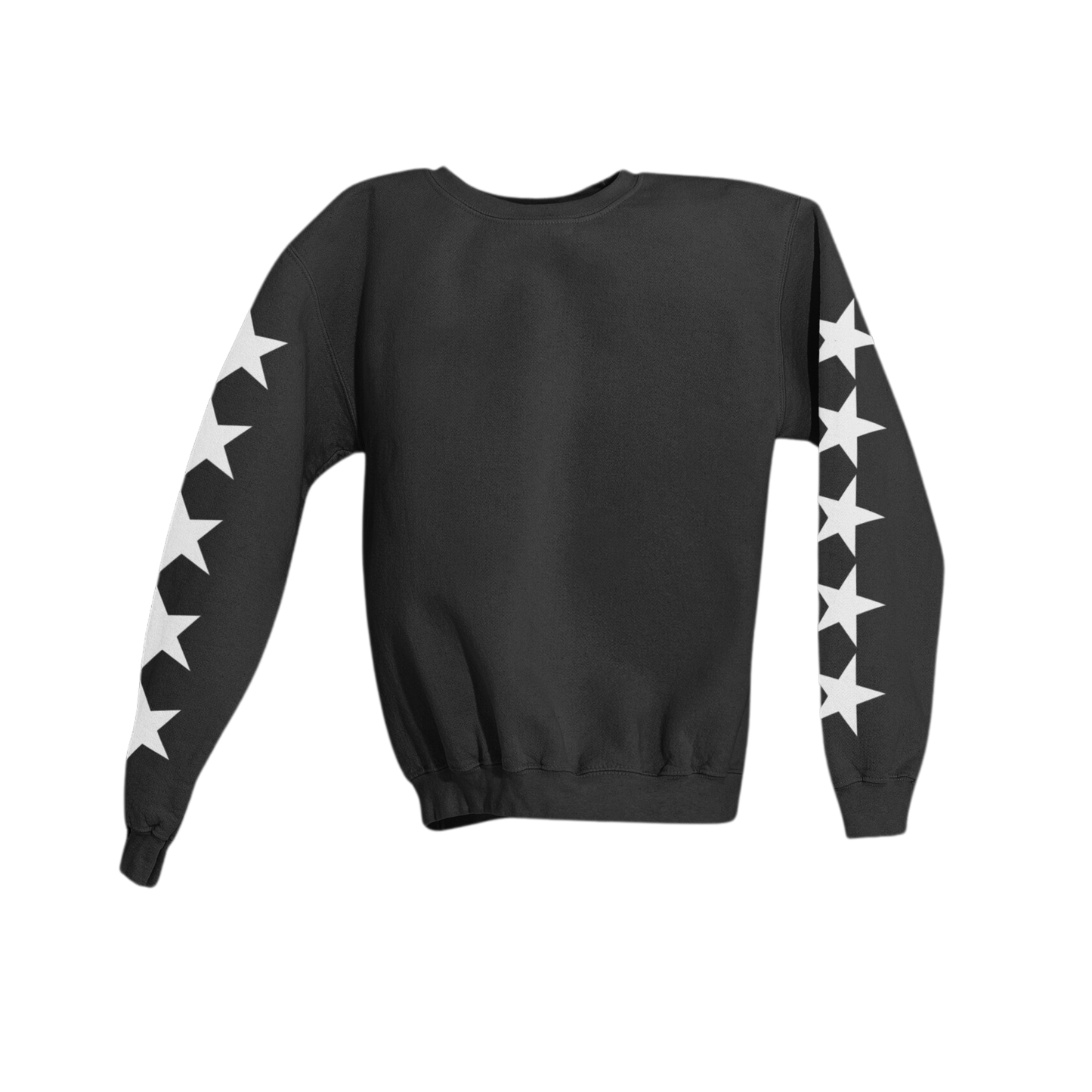 WHITE STARS SLEEVES SWEATSHIRT