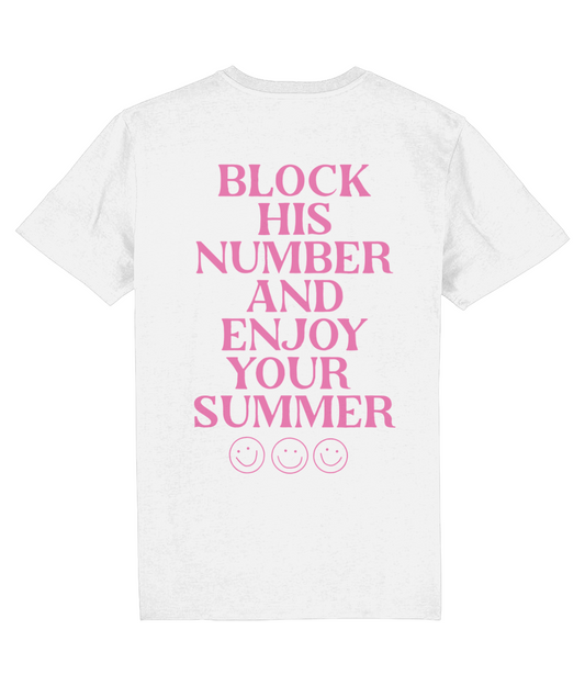 BLOCK HIS NUMBER SHIRT