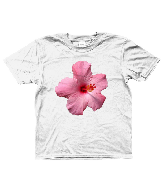 HIBISCUS FLOWER BABY CROPPED TEE