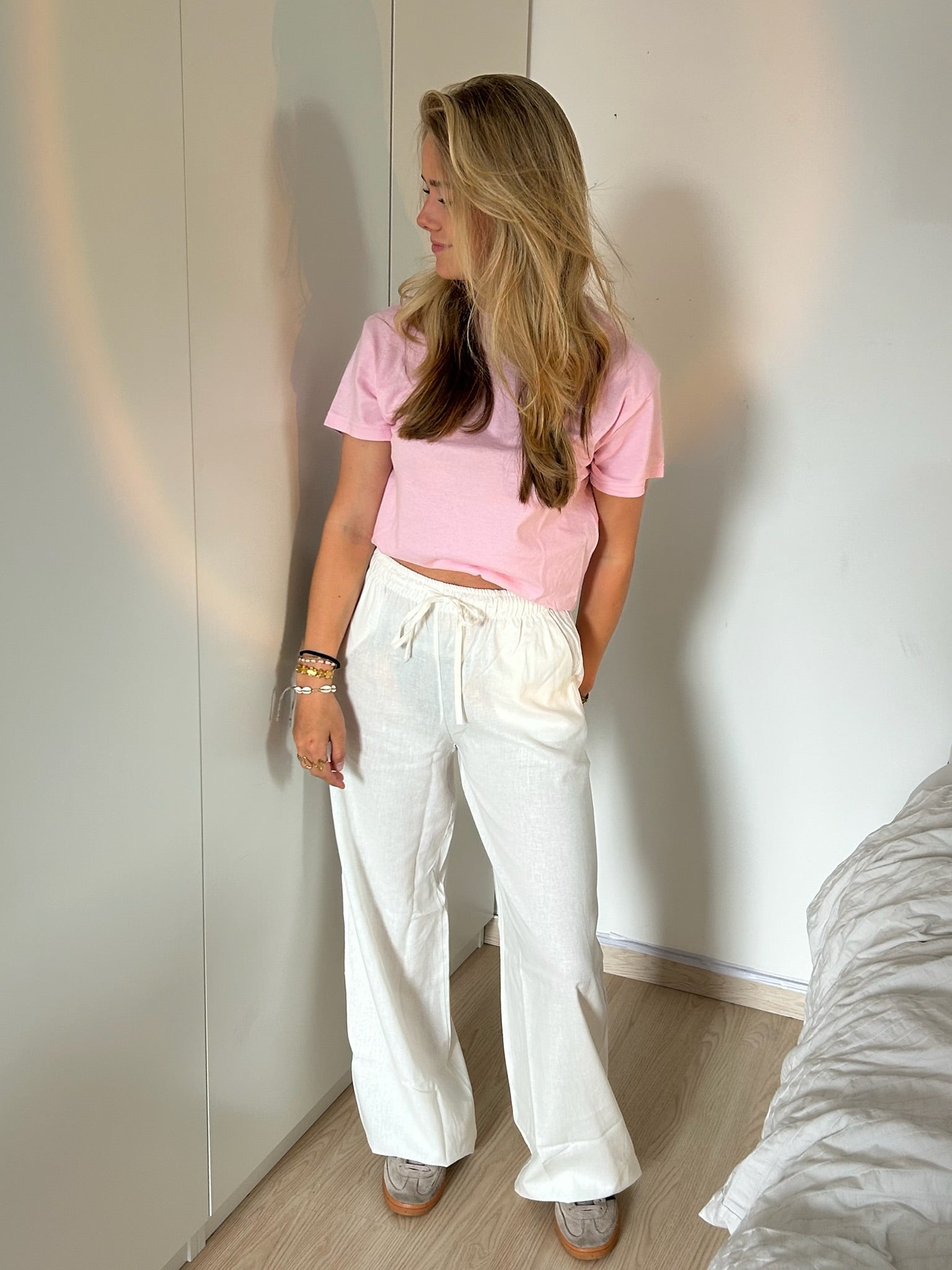 Linnen broek – Wit
