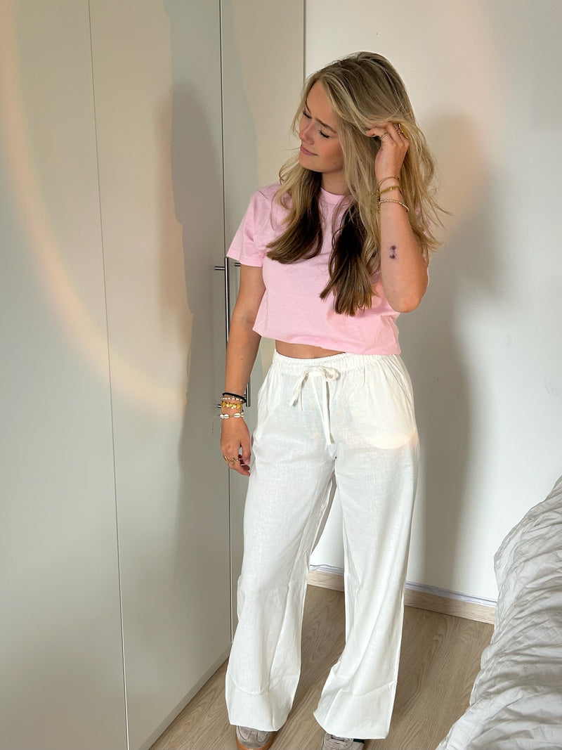 Linnen broek – Wit