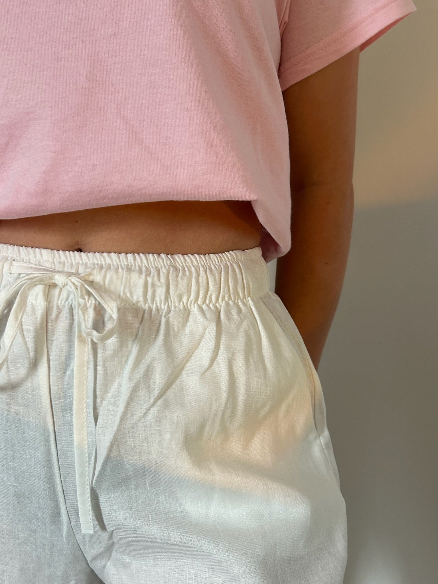 Linnen broek – Wit
