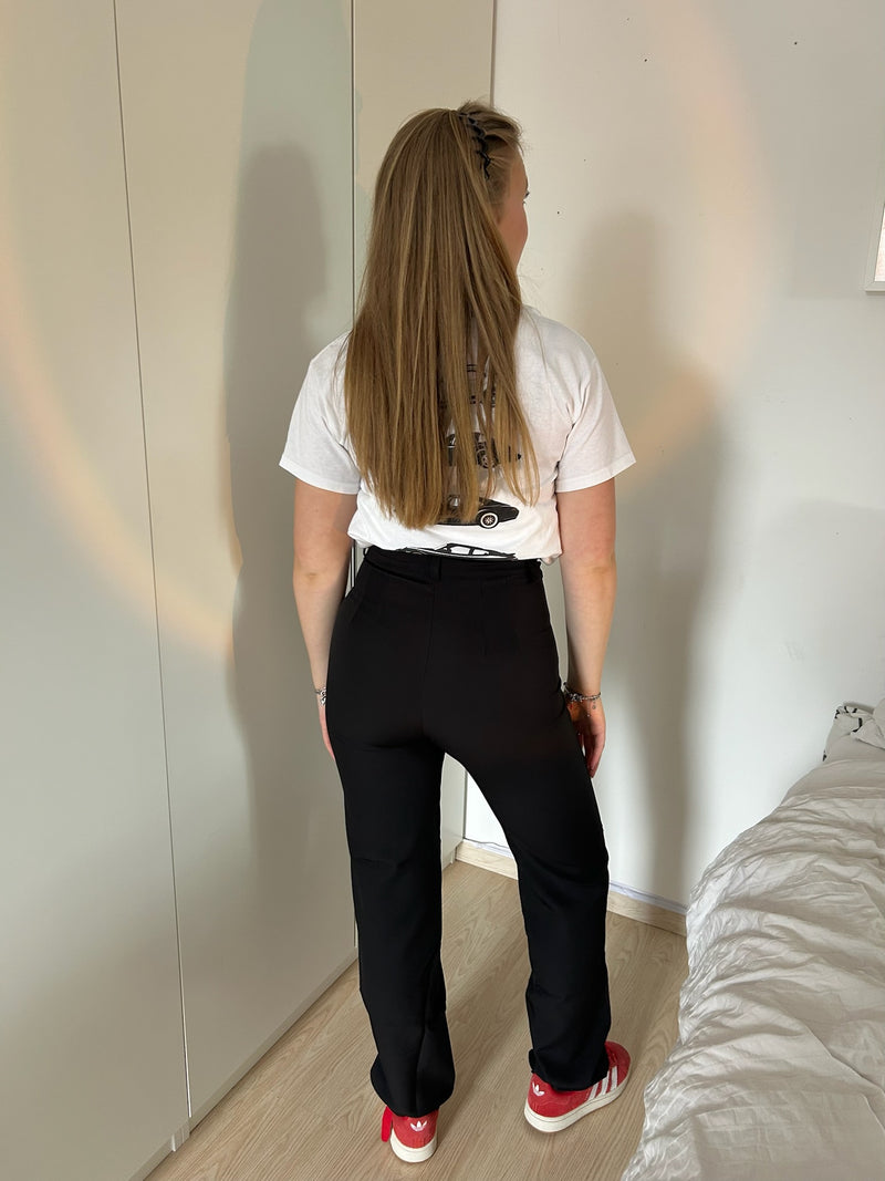 Pantalon met stretch – Zwart