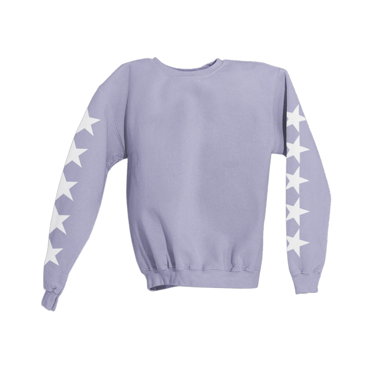 WHITE STARS SLEEVES SWEATSHIRT