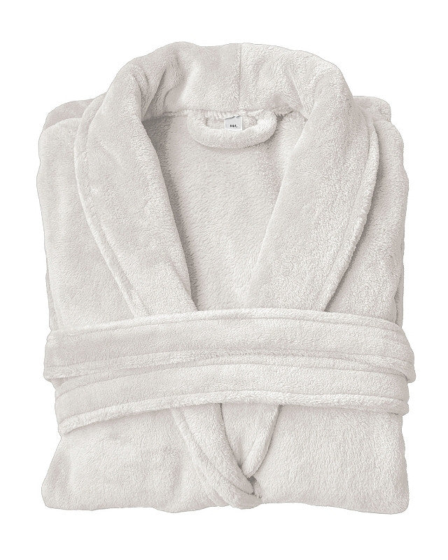 Personalised bathrobe Stone – coral fleece badjas met naam