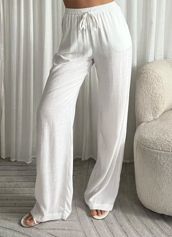 Linnen broek – Wit