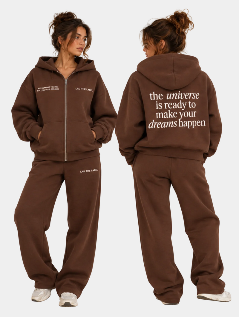 MAKE YOUR DREAMS HAPPEN ZIPPED TRACKSUIT