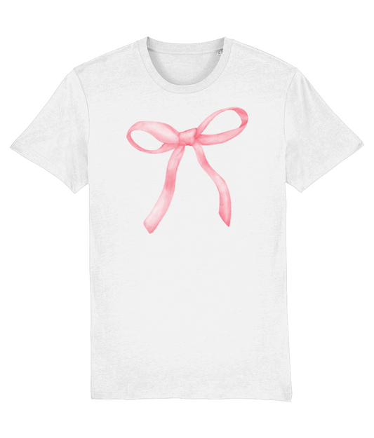 PINK FRONT BOW SHIRT