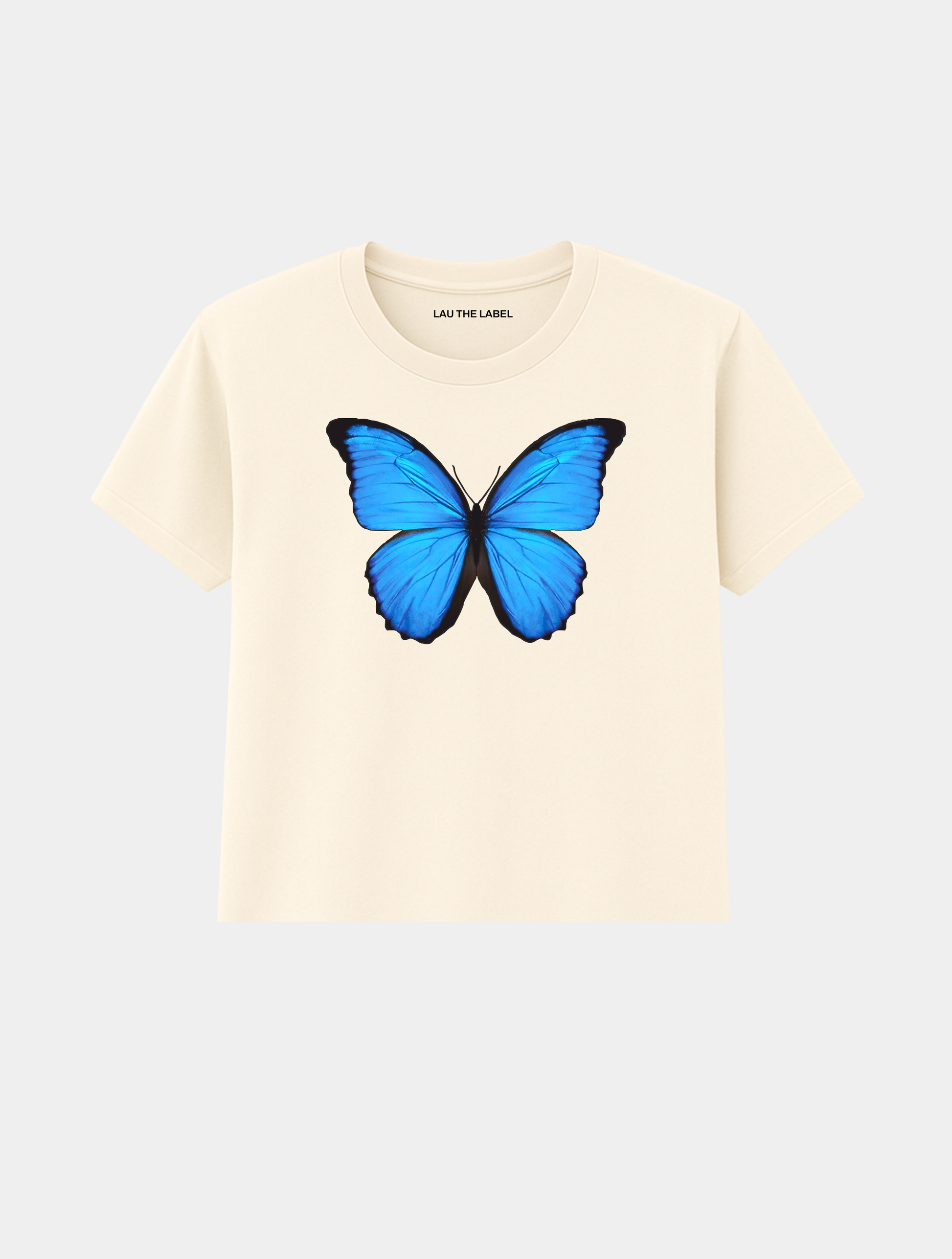 BUTTERFLY BABY CROPPED TEE