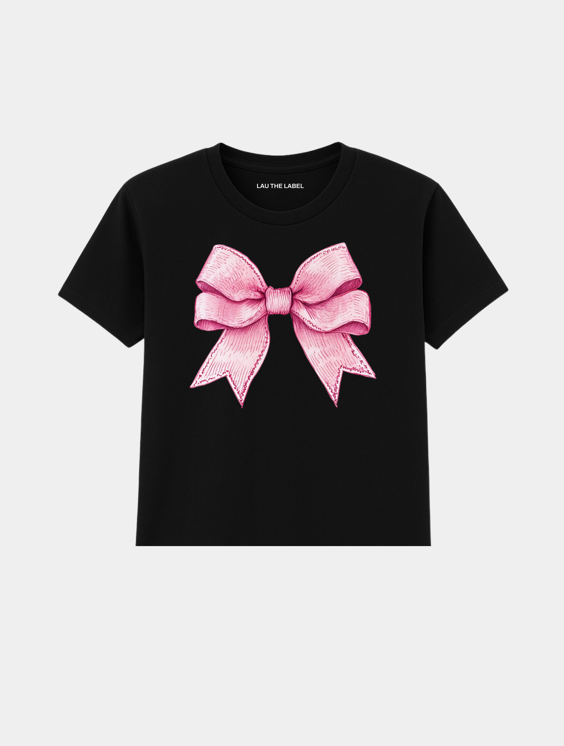 GIRLY BOW BABY CROPPED TEE