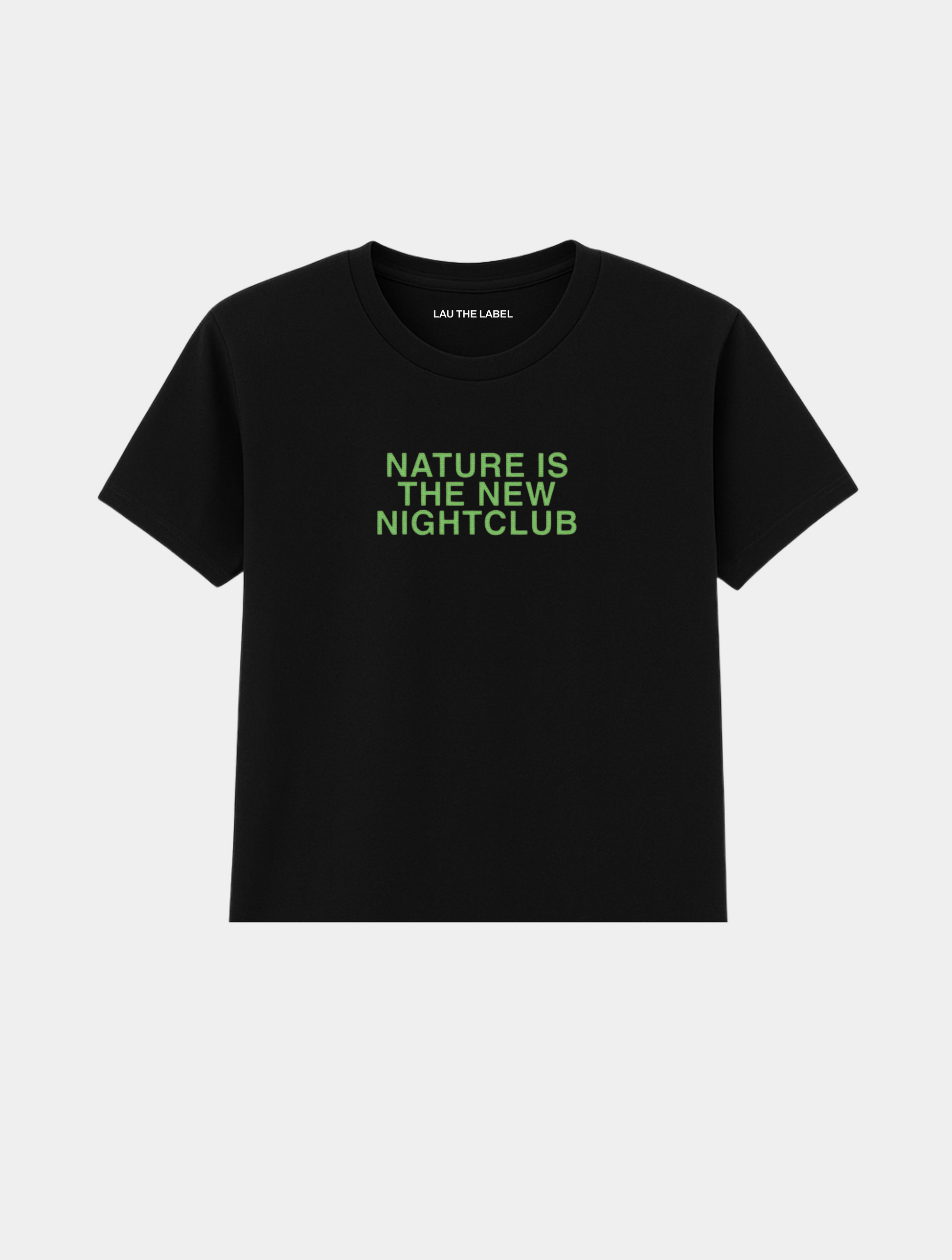 NATURE IS THE NEW NIGHT CLUB BABY CROPPED TEE