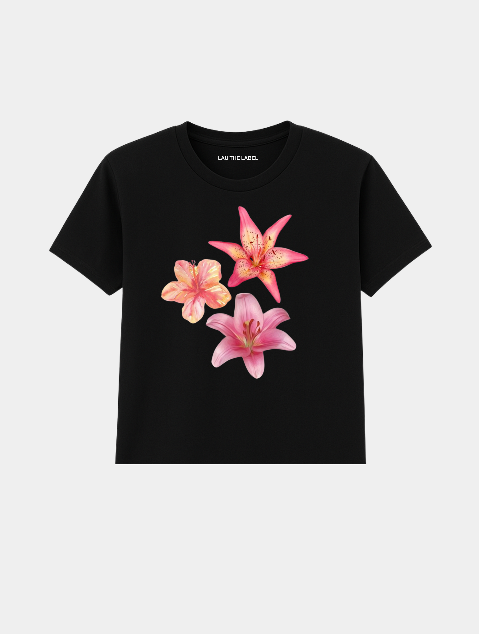 HIBISCUS SET BABY CROPPED TEE