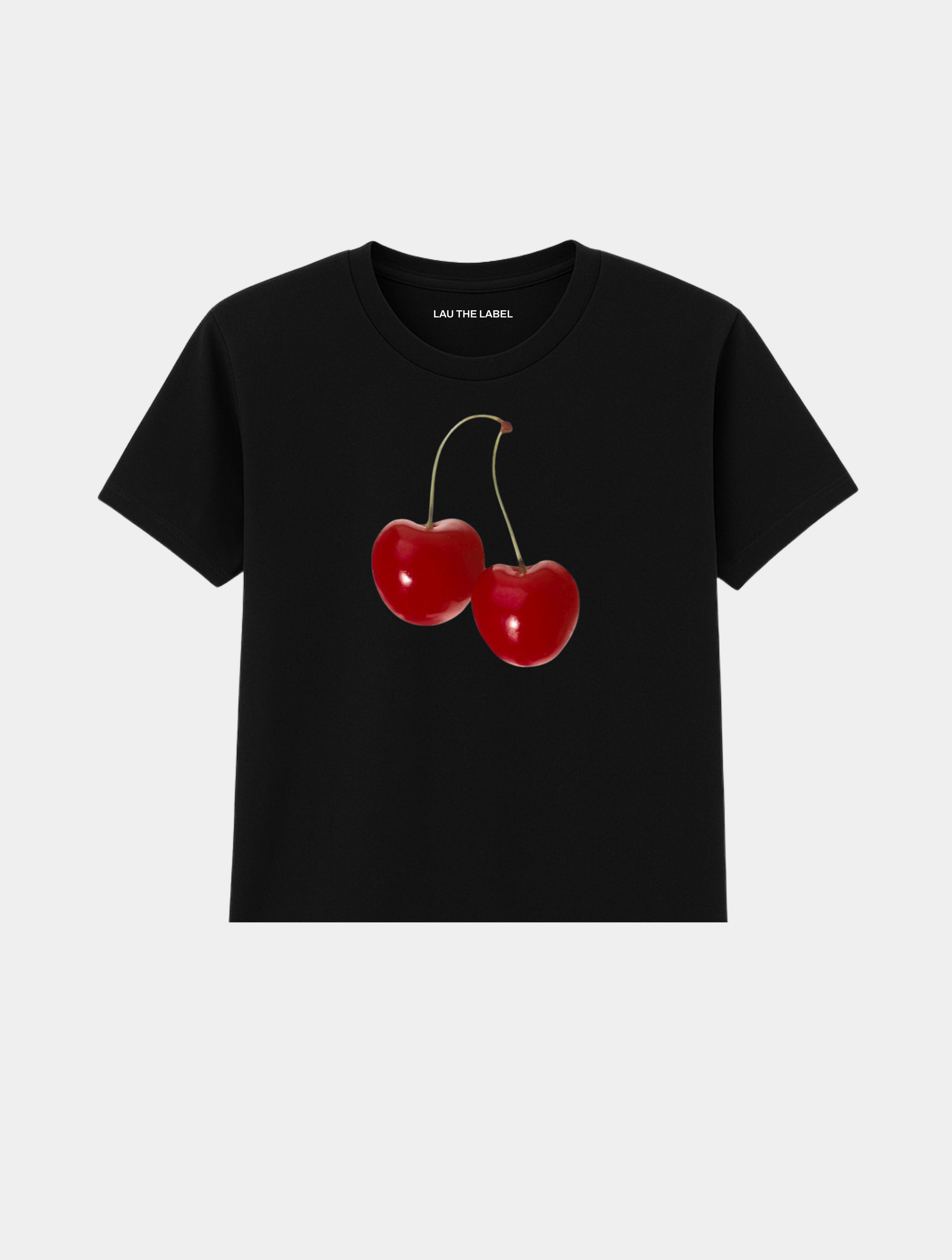 CHERRIES BABY CROPPED TEE