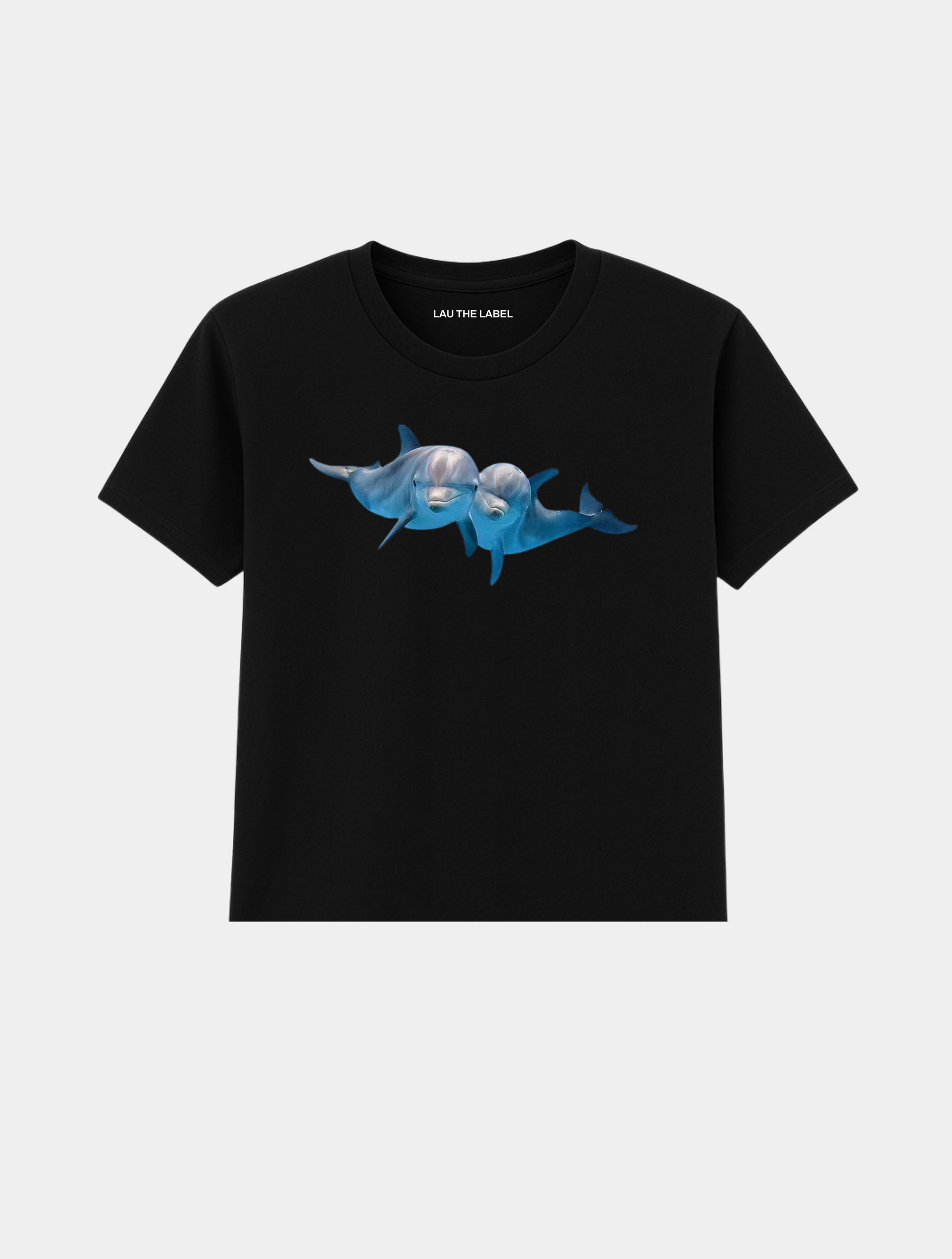 DOLPHINS BABY CROPPED TEE