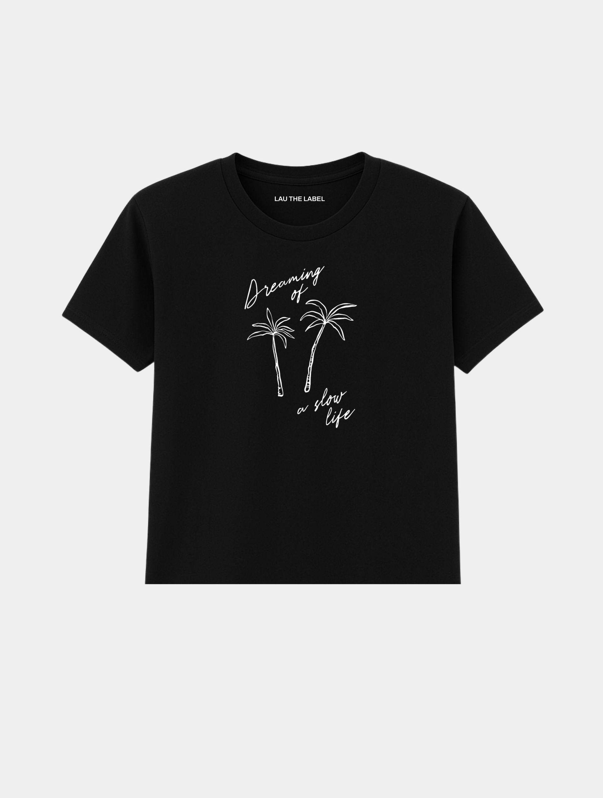 DREAMING OF A SLOW LIFE BABY CROPPED TEE