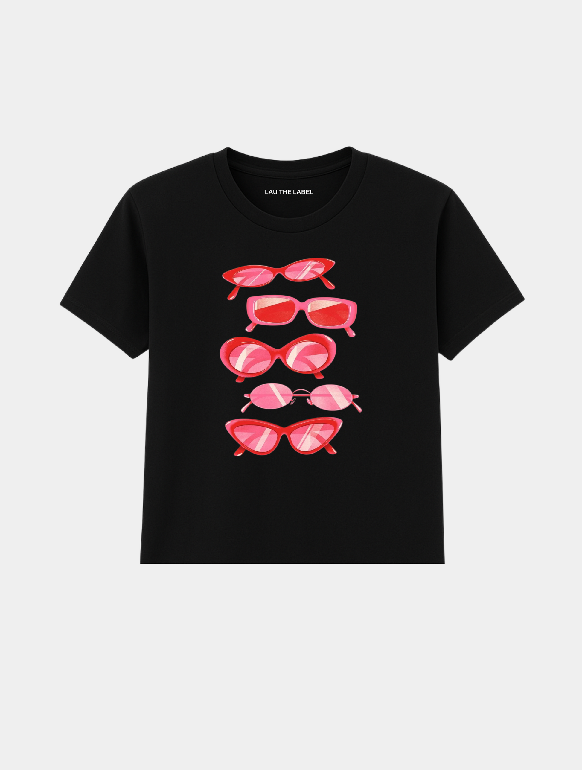 SUNGLASSES BABY CROPPED TEE