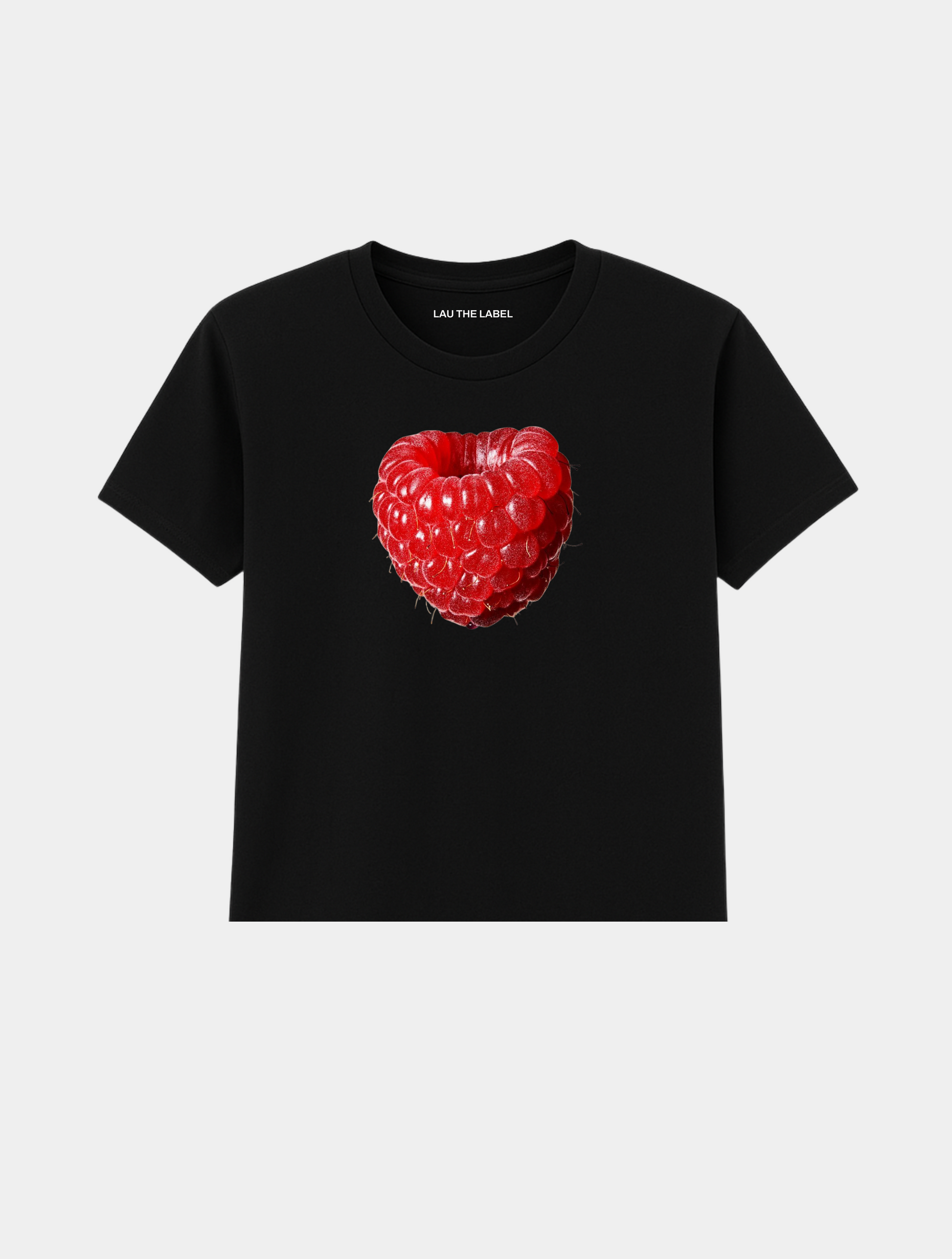 RASPBERRY BABY CROPPED TEE
