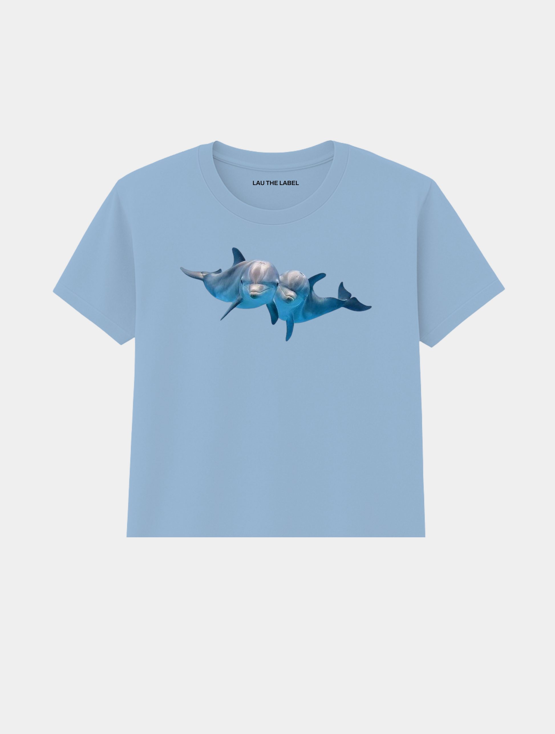 DOLPHINS BABY CROPPED TEE