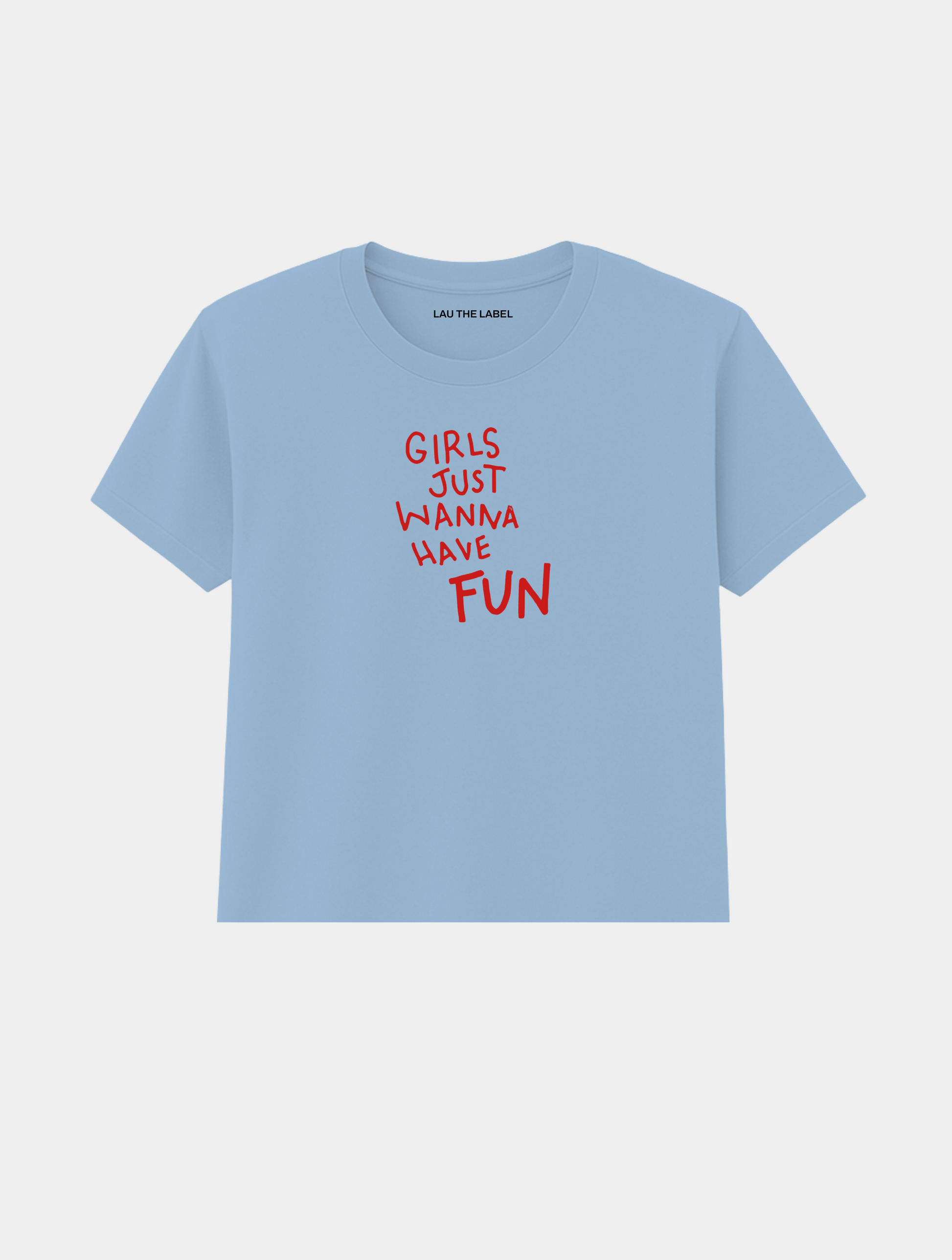 GIRLS WANNA HAVE FUN BABY CROPPED TEE