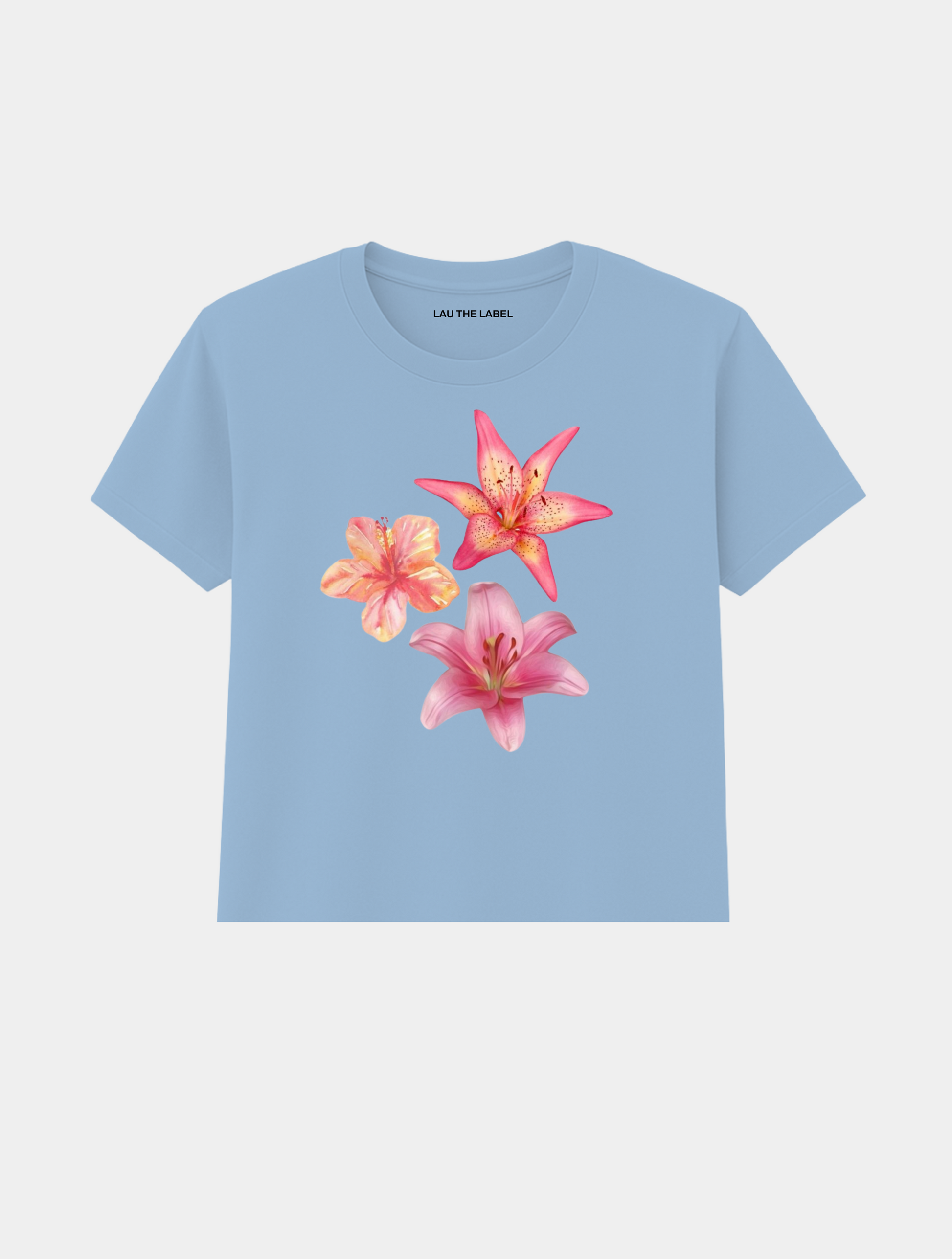 HIBISCUS SET BABY CROPPED TEE