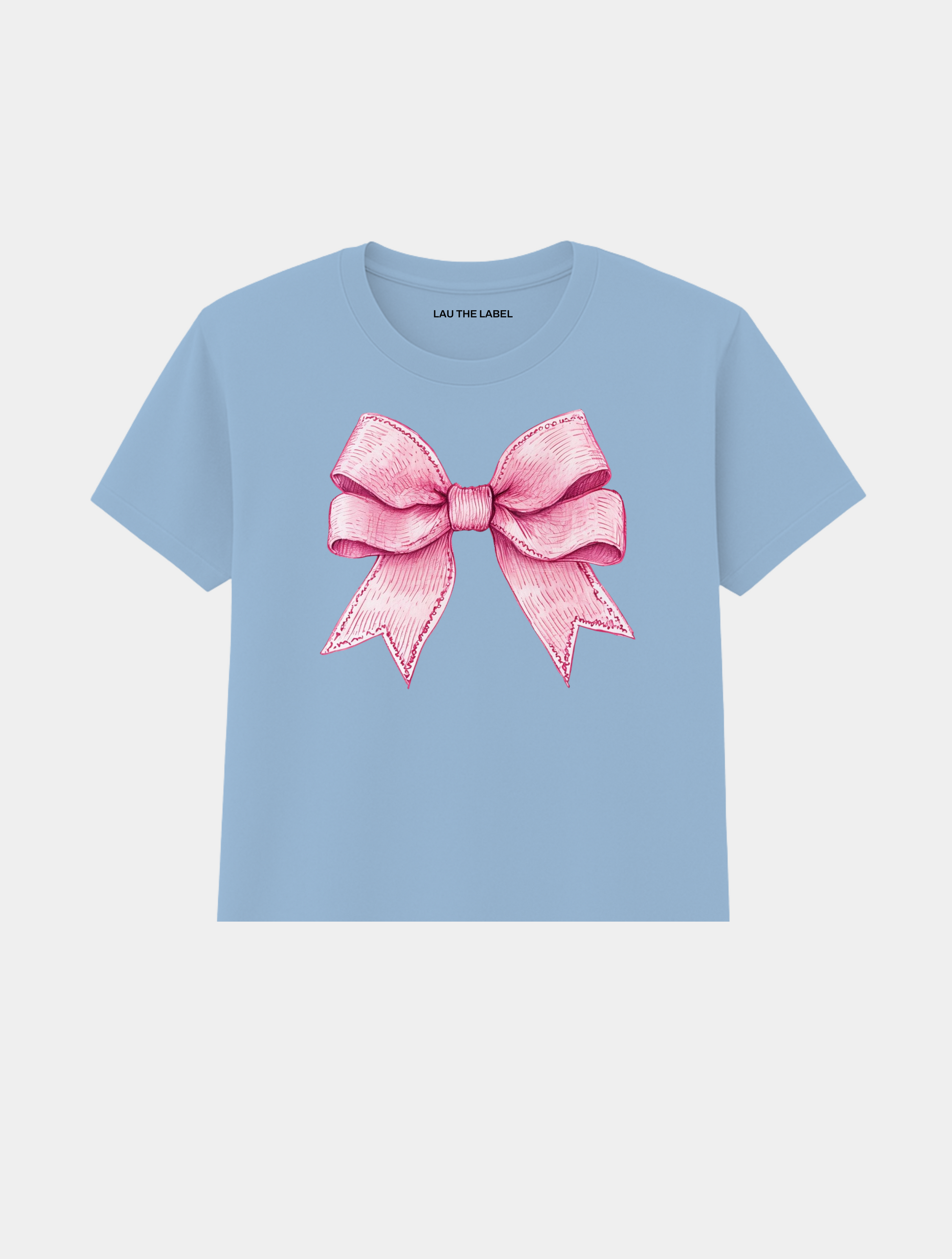 GIRLY BOW BABY CROPPED TEE