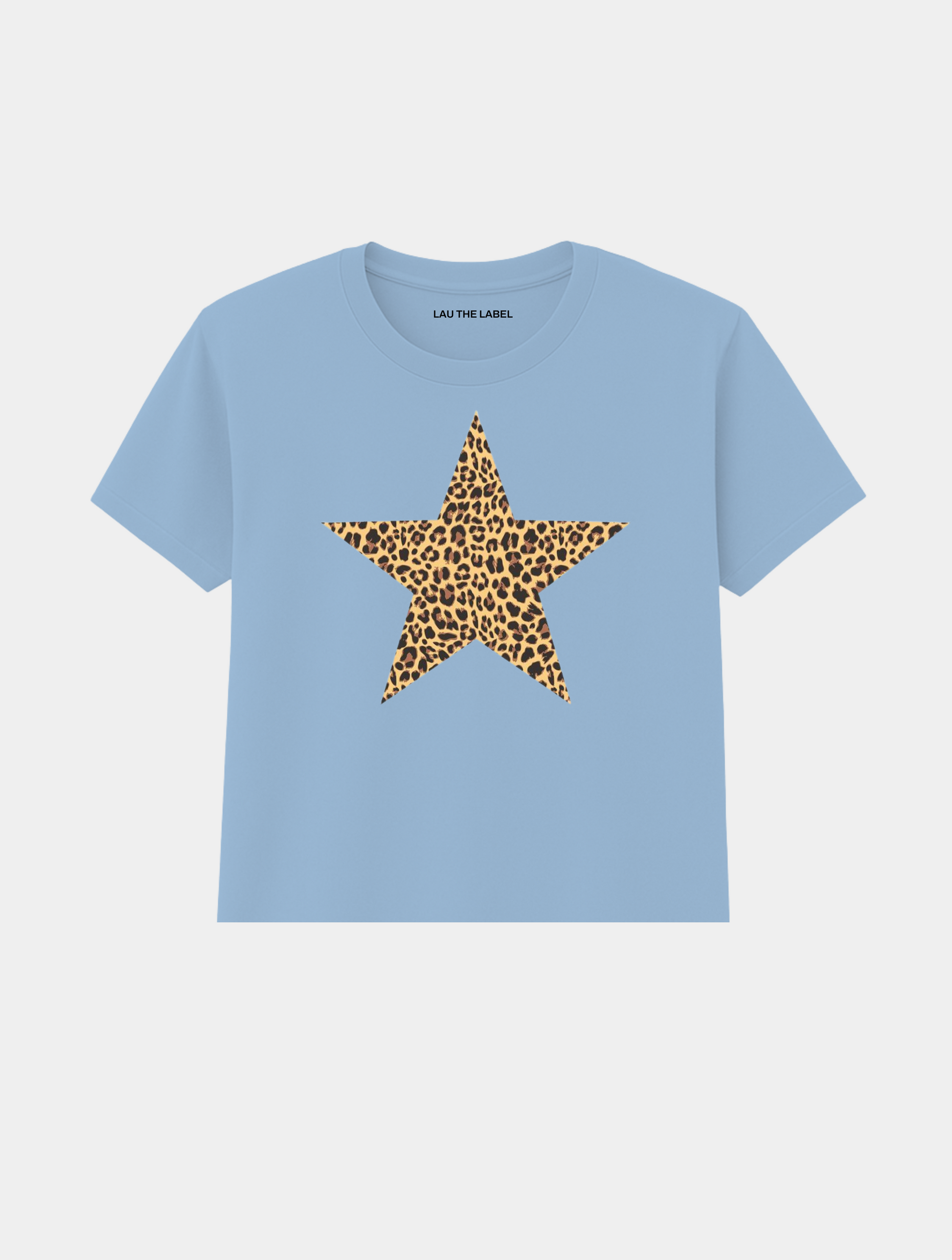 LEOPARD STAR BABY CROPPED TEE