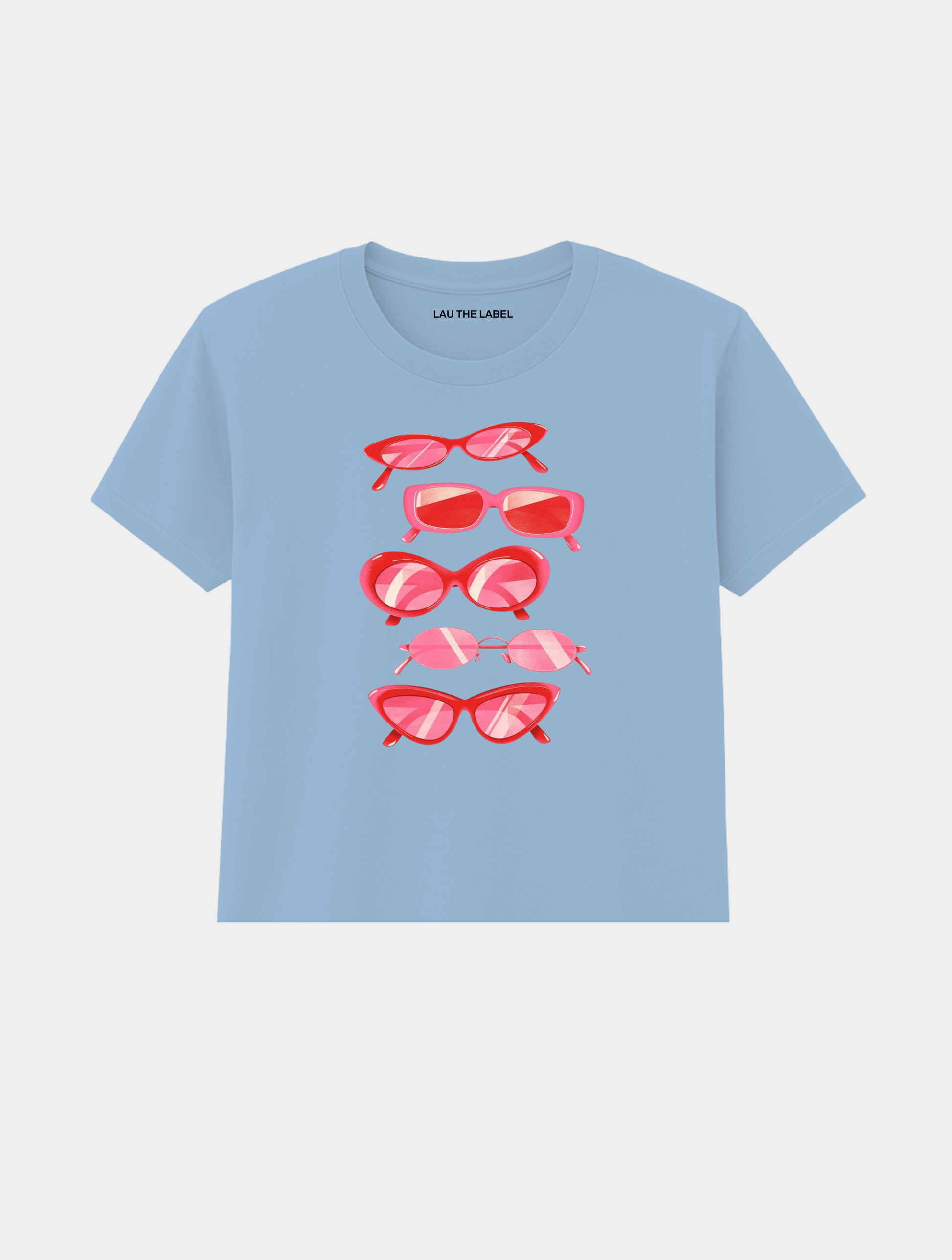 SUNGLASSES BABY CROPPED TEE