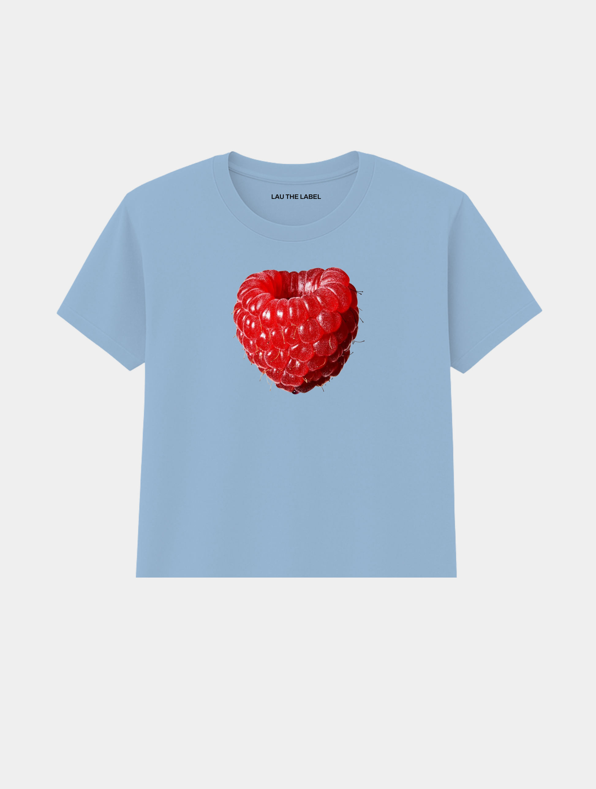 RASPBERRY BABY CROPPED TEE