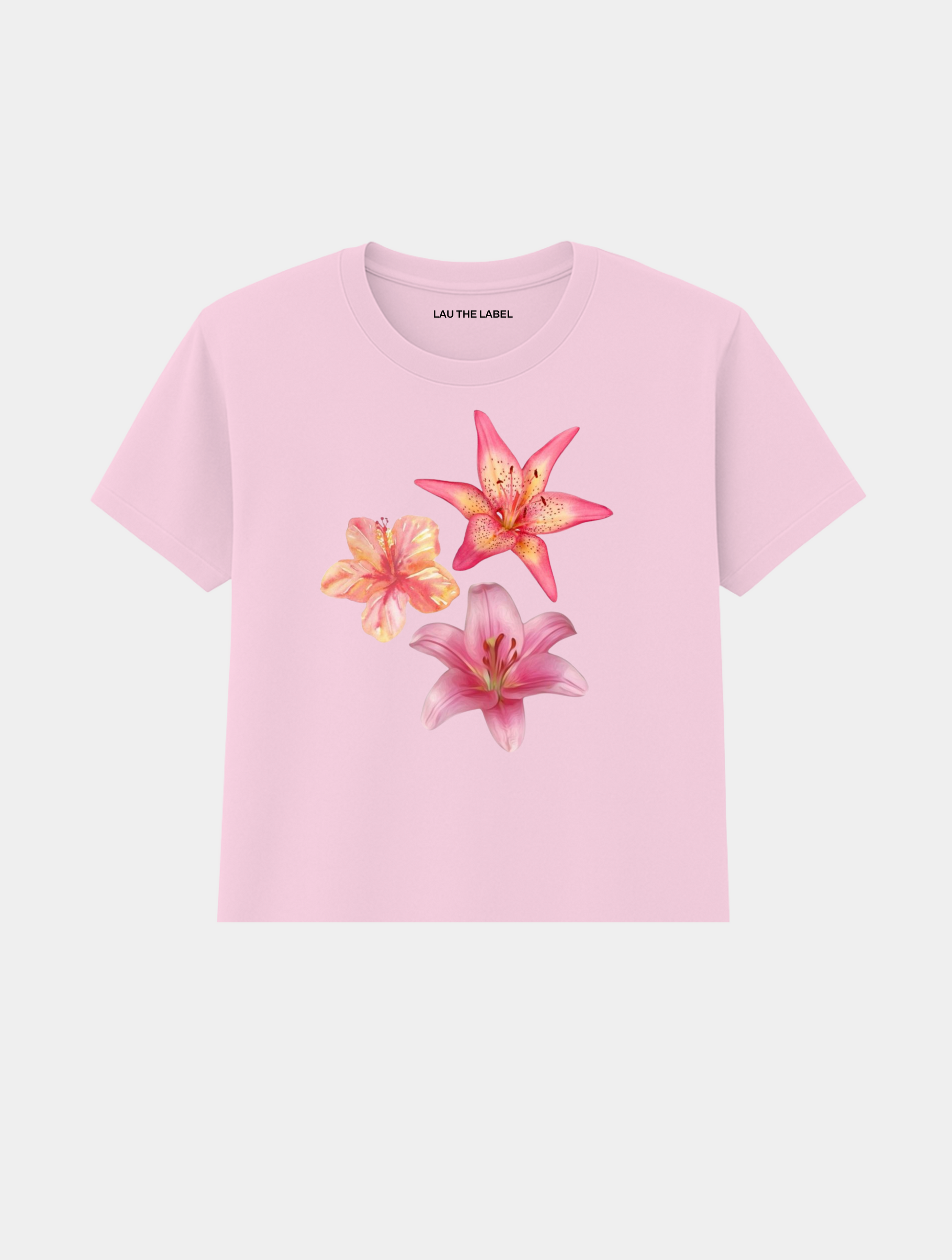 HIBISCUS SET BABY CROPPED TEE