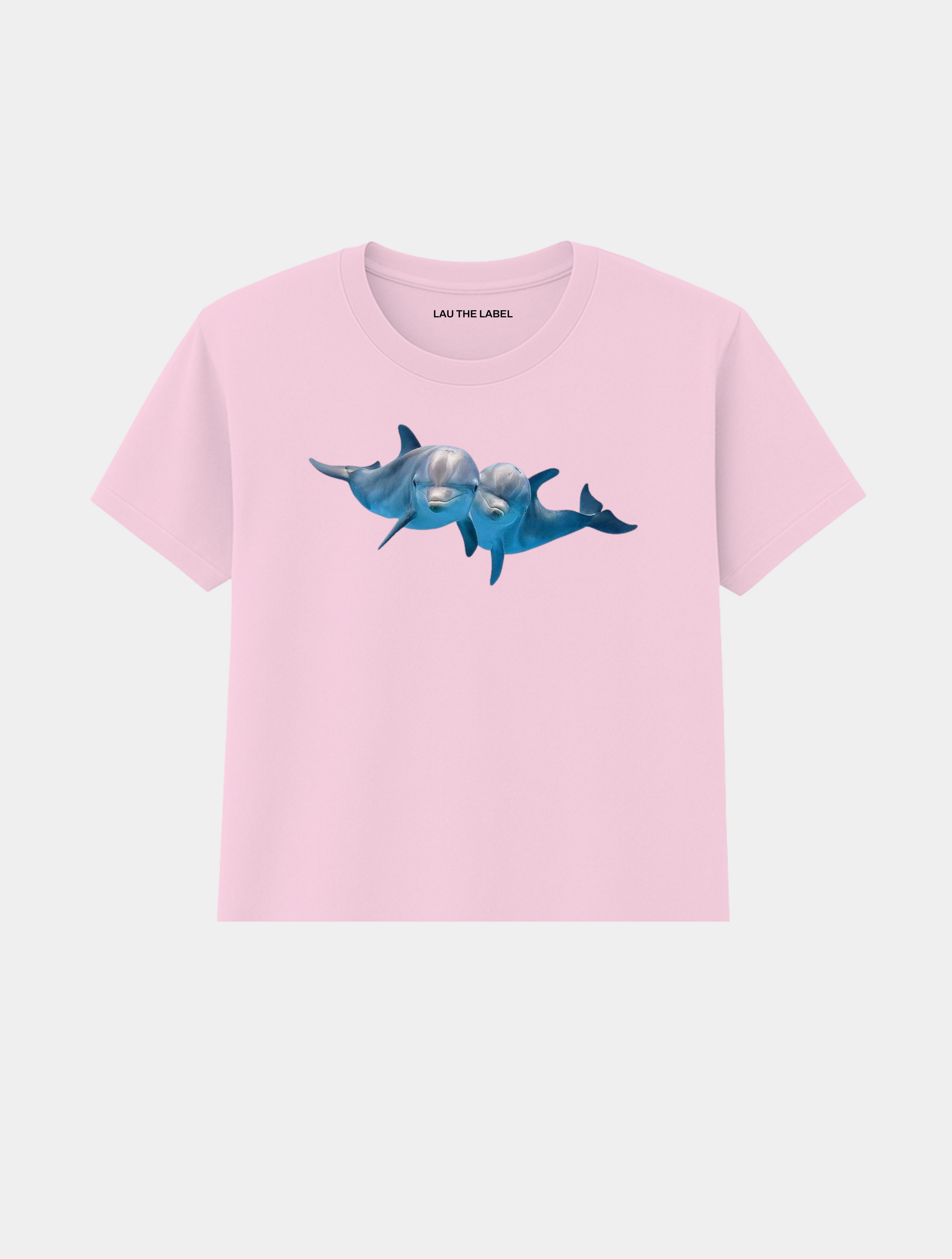 DOLPHINS BABY CROPPED TEE