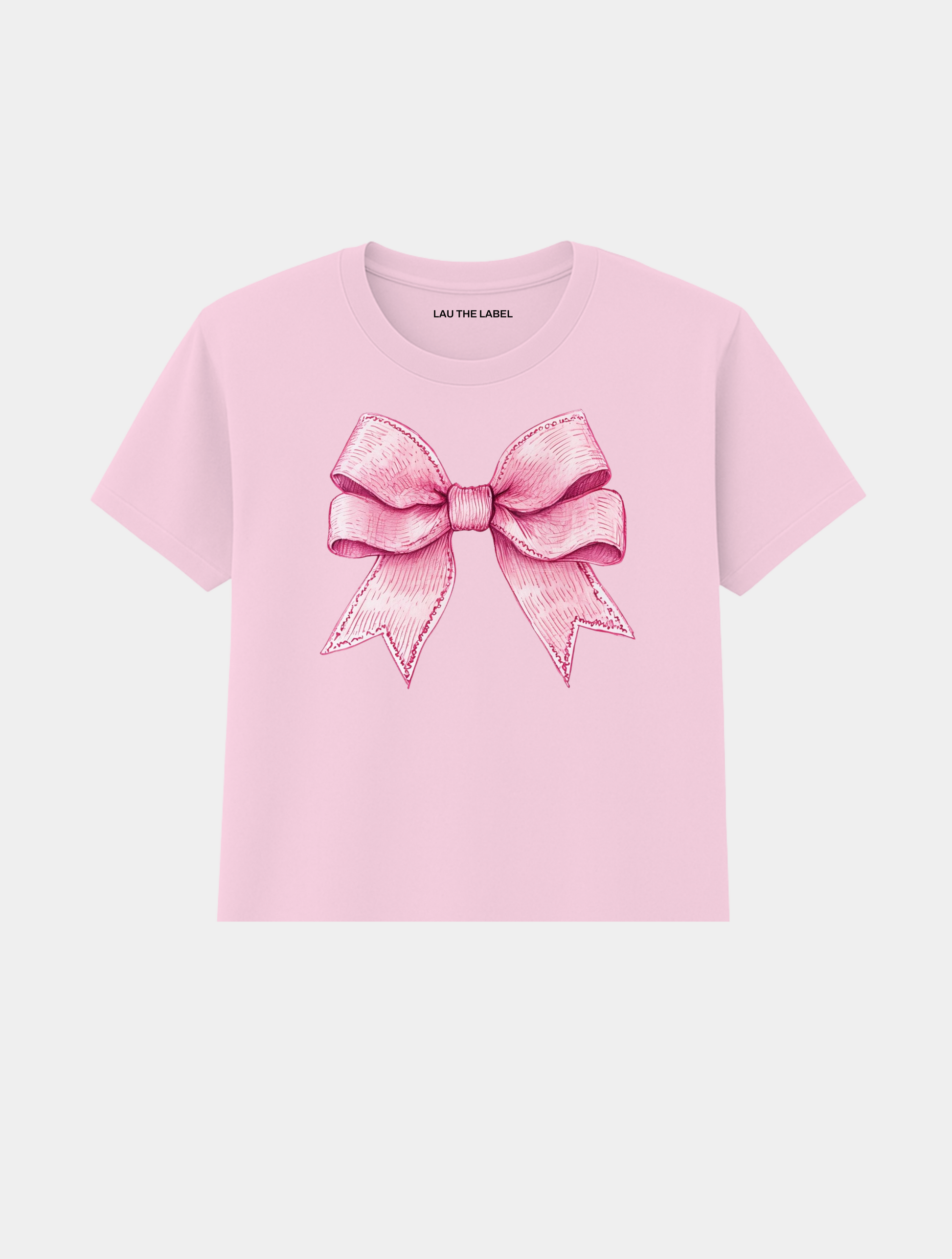 GIRLY BOW BABY CROPPED TEE