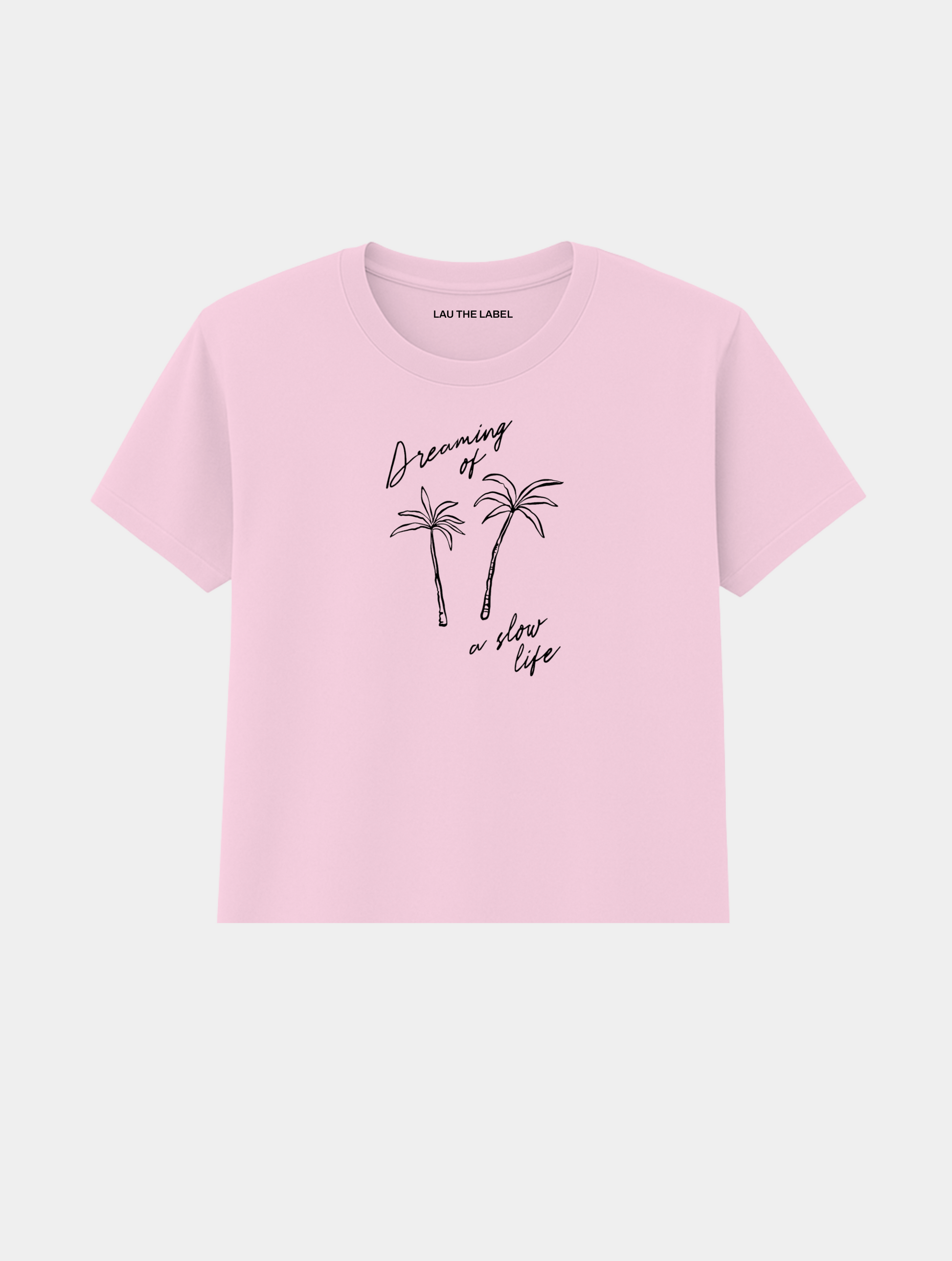 DREAMING OF A SLOW LIFE BABY CROPPED TEE