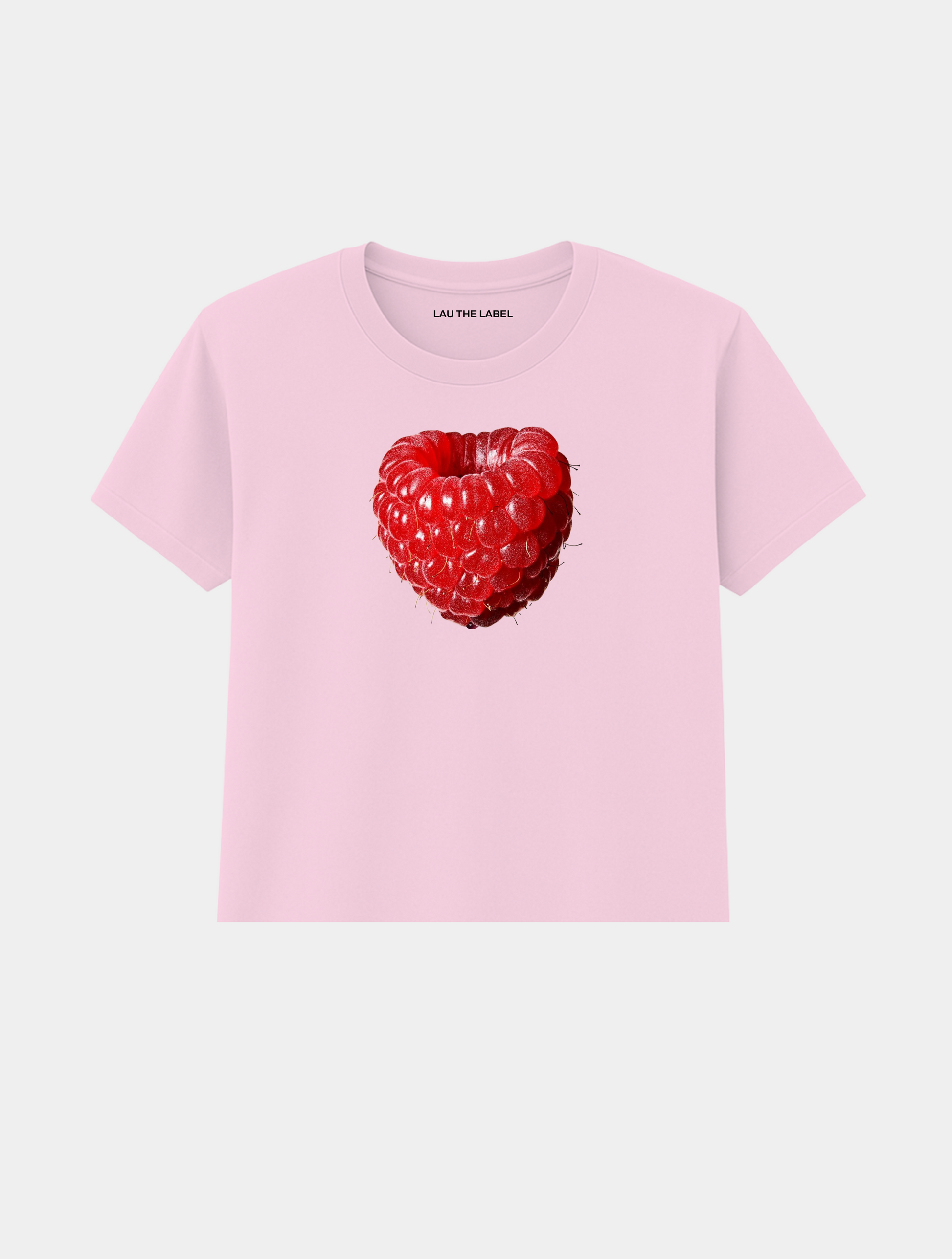 RASPBERRY BABY CROPPED TEE