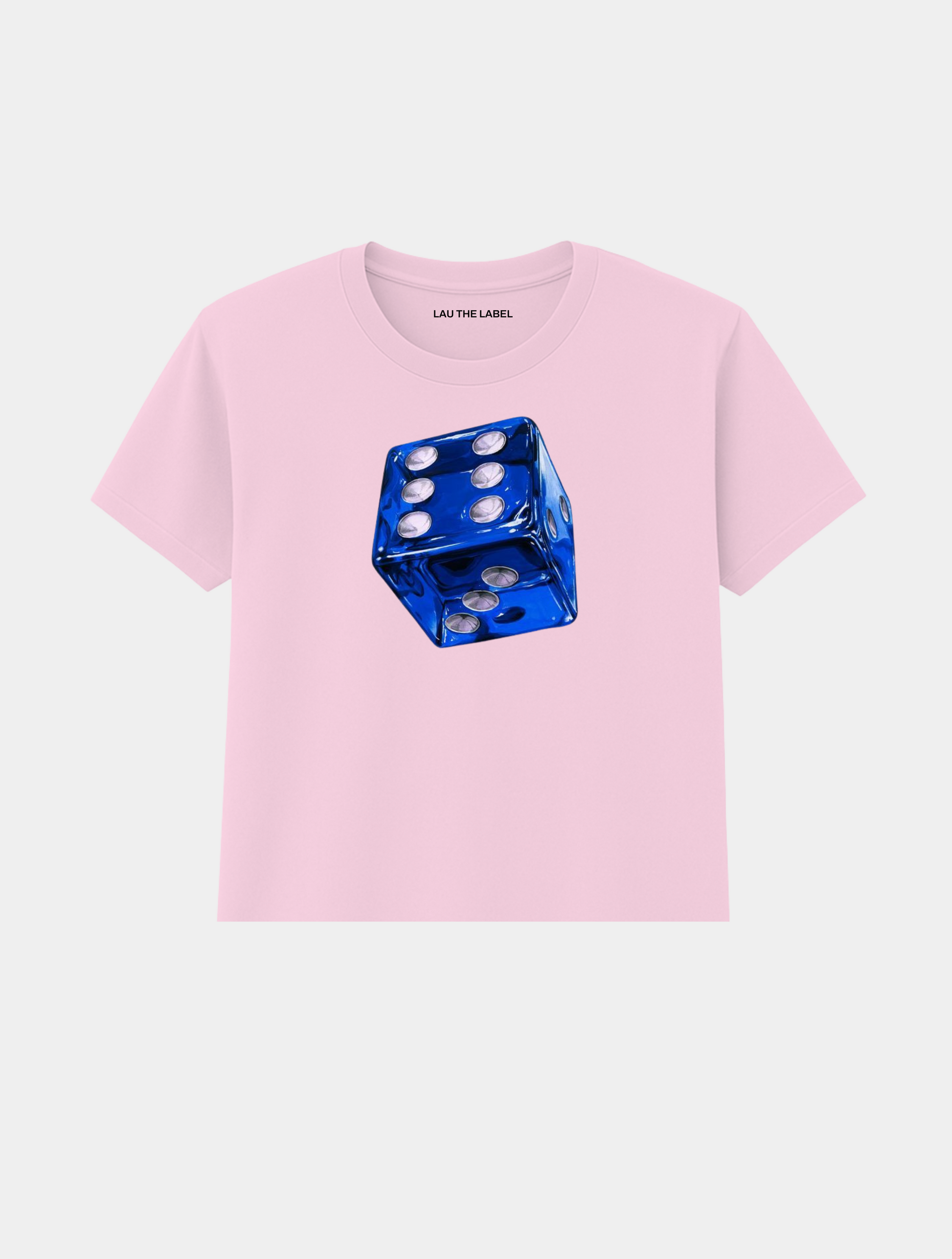 BLUE DICE BABY CROPPED TEE