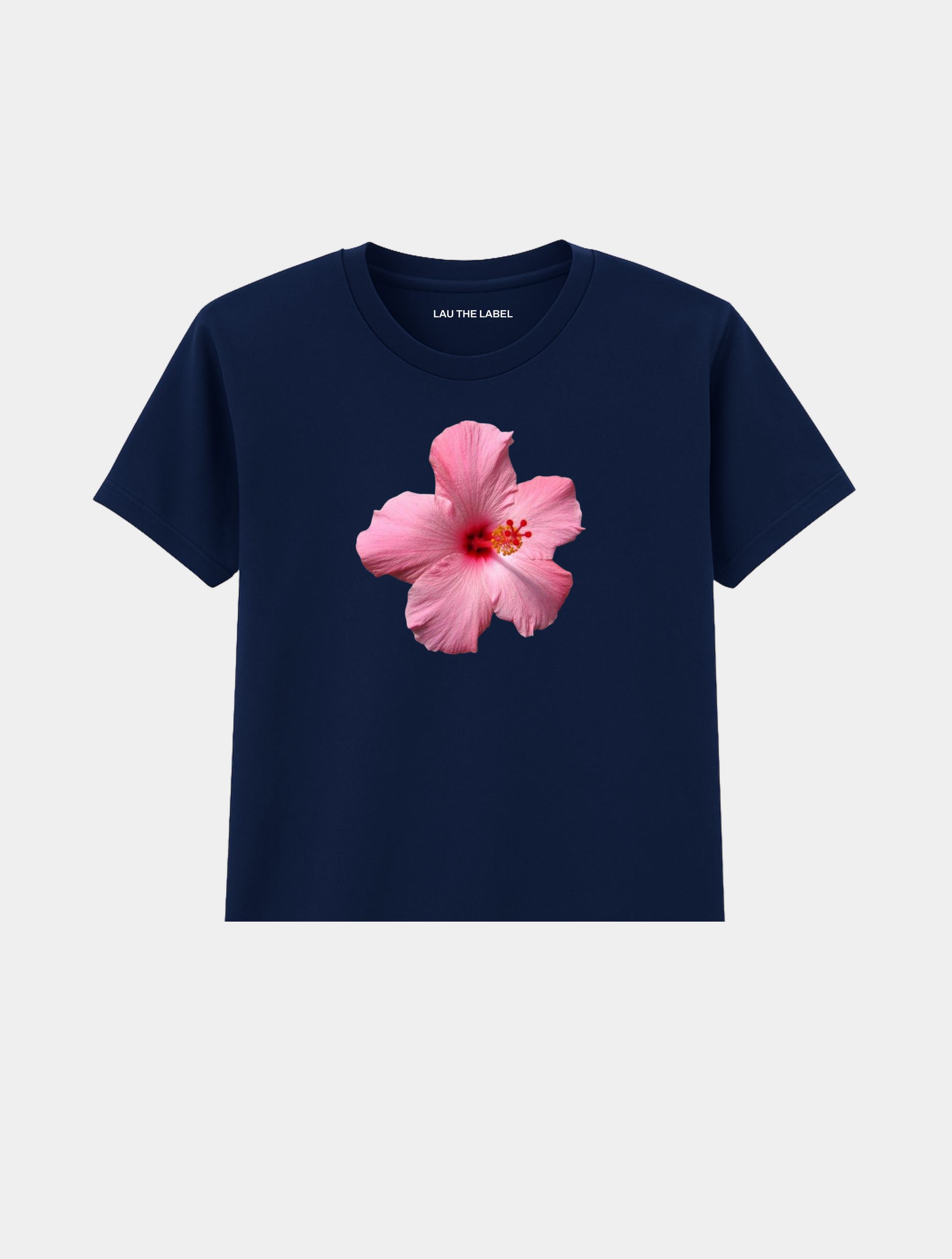 HIBISCUS FLOWER BABY CROPPED TEE