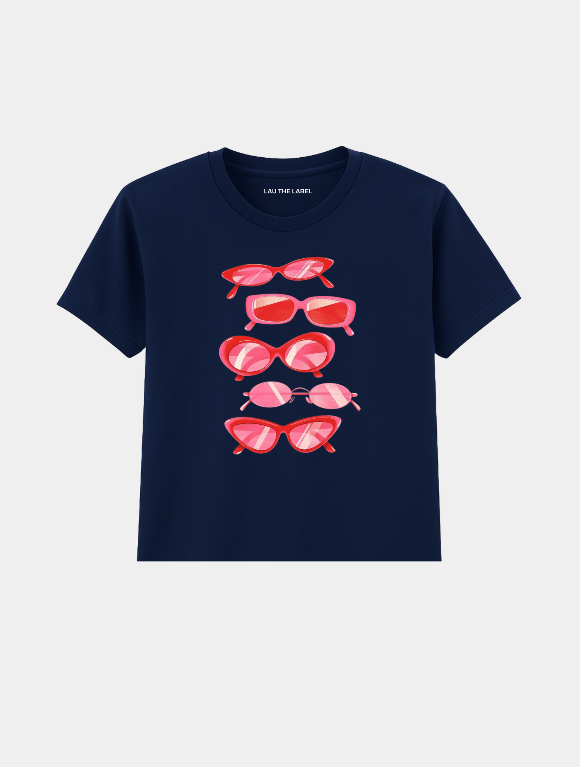 SUNGLASSES BABY CROPPED TEE