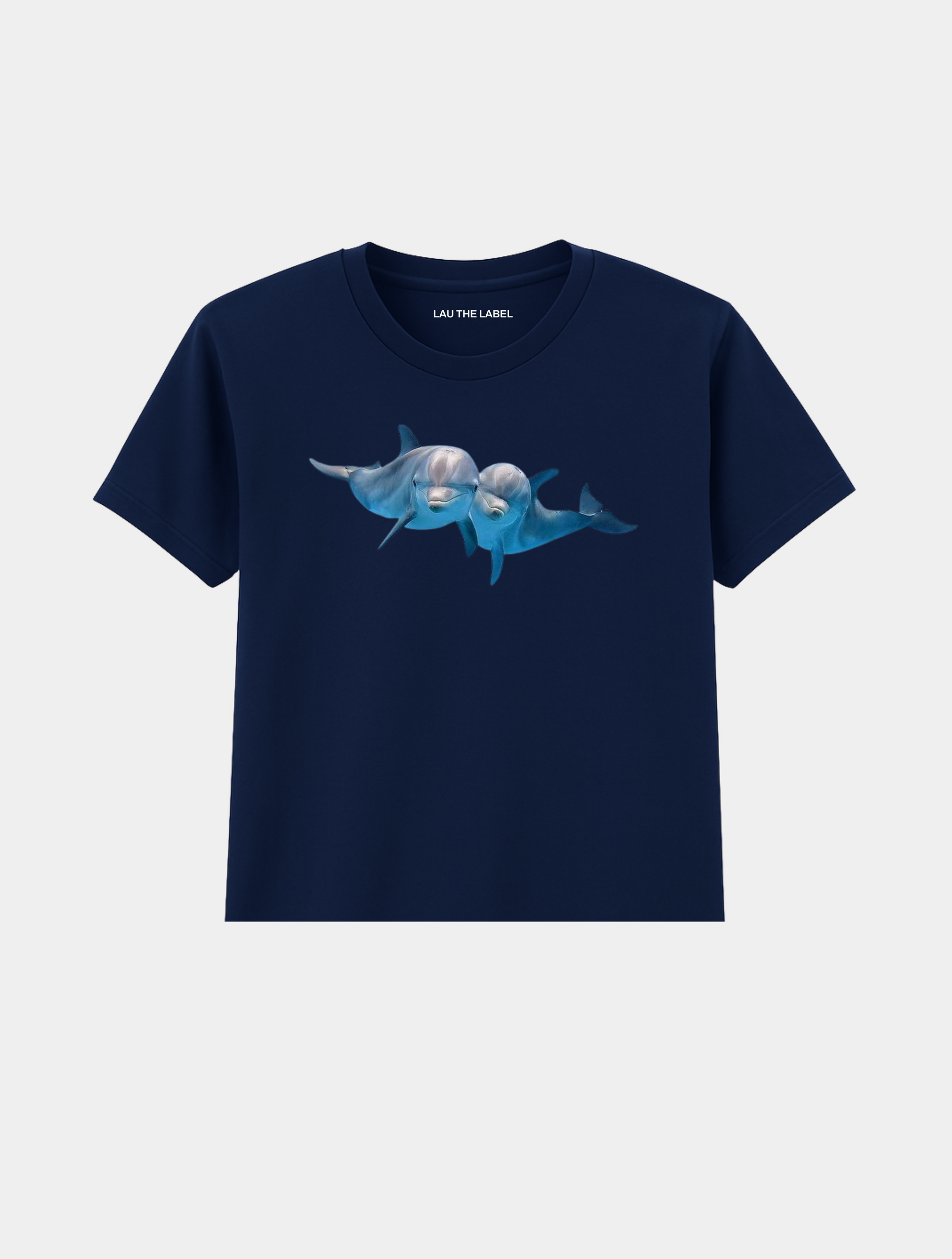DOLPHINS BABY CROPPED TEE