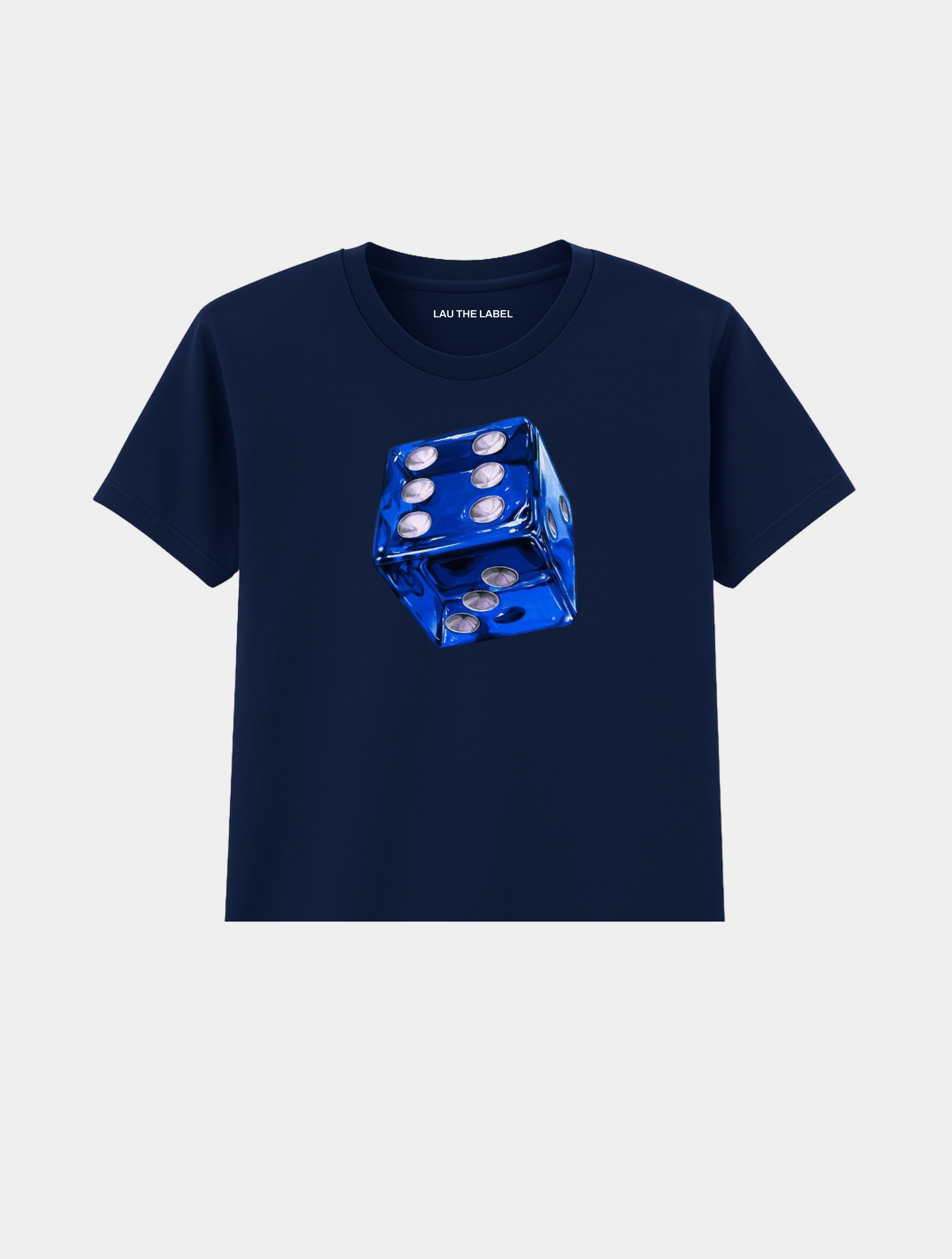 BLUE DICE BABY CROPPED TEE