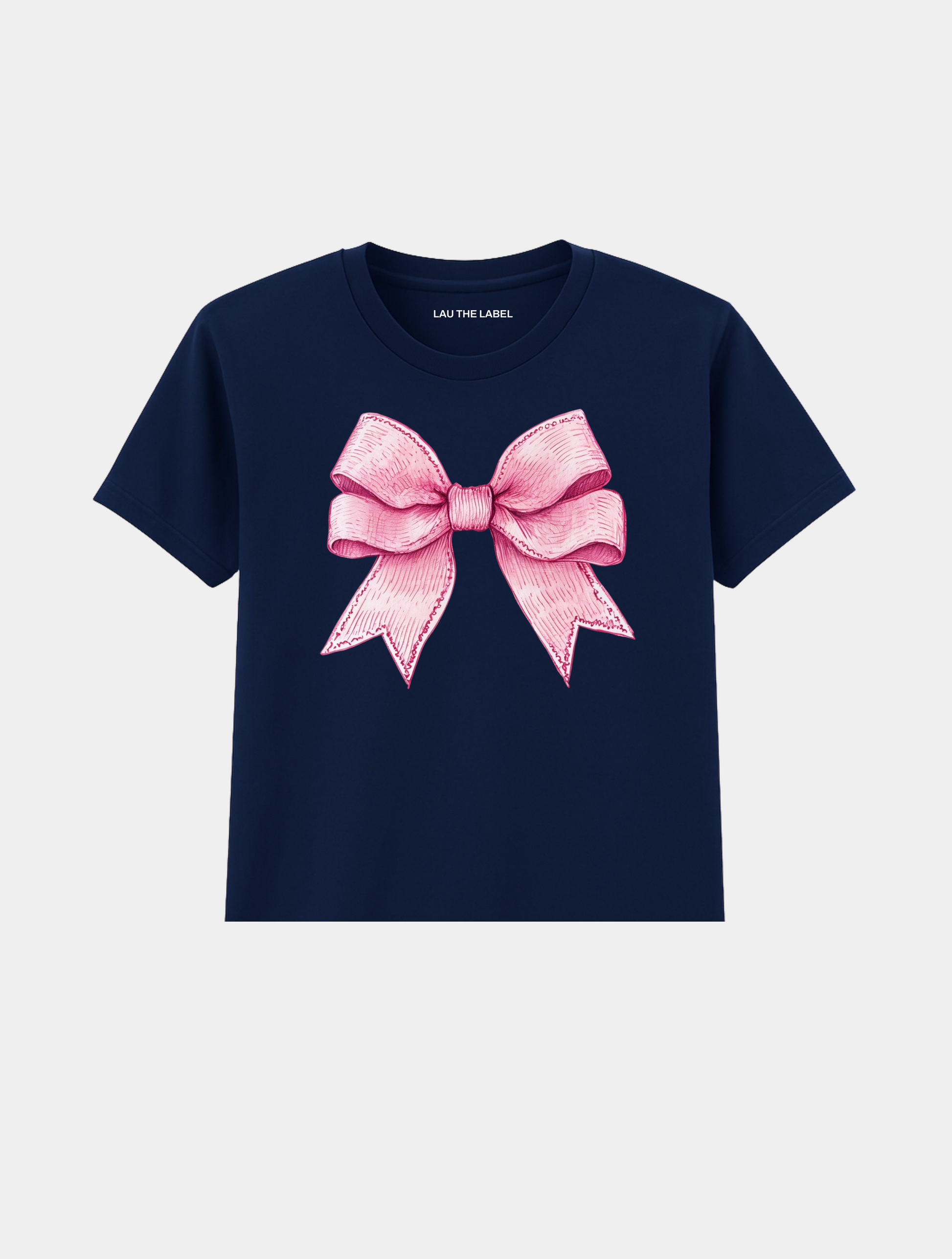 GIRLY BOW BABY CROPPED TEE